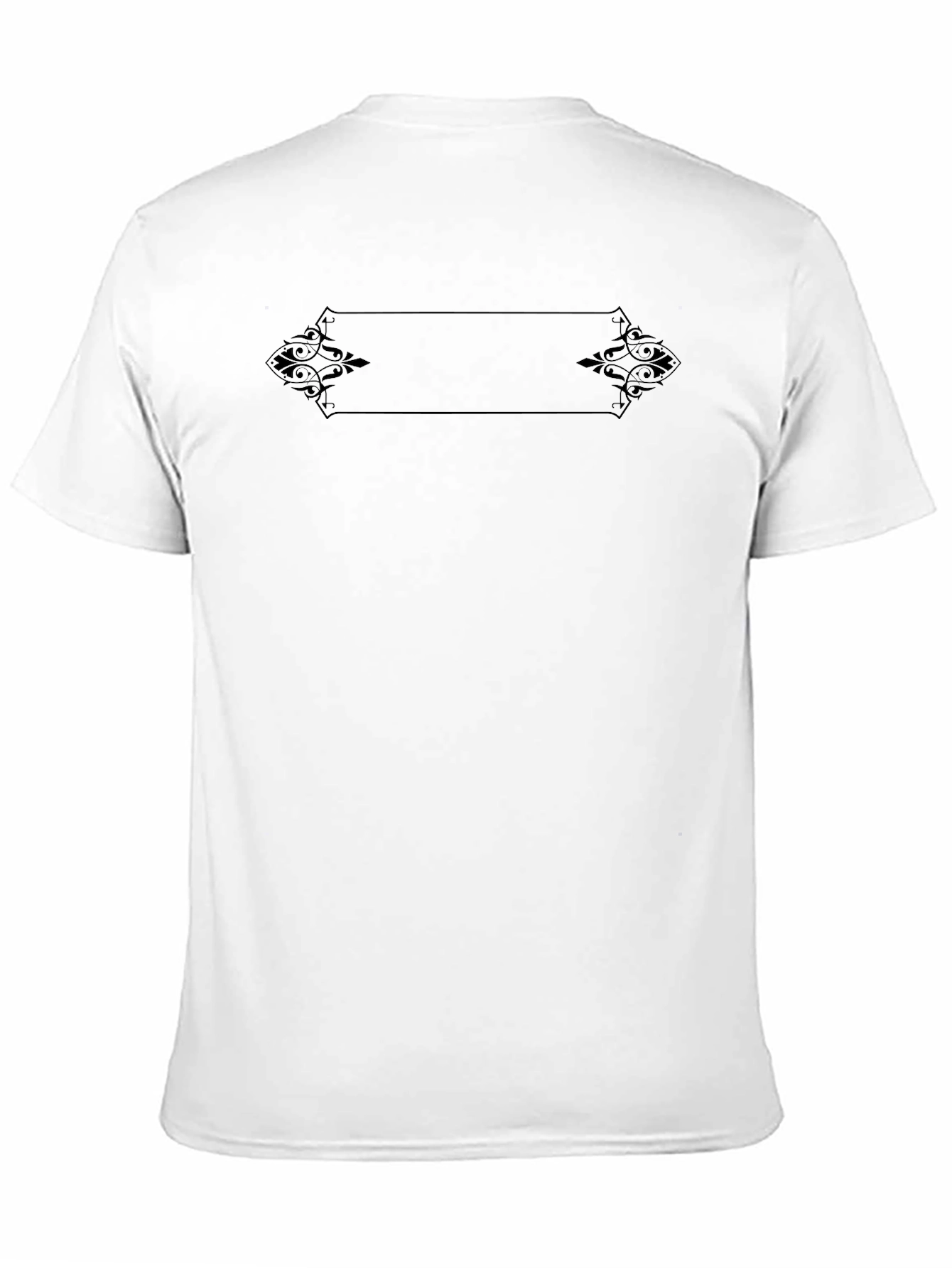 Elegant Black T-Shirt with Decorative Graphic