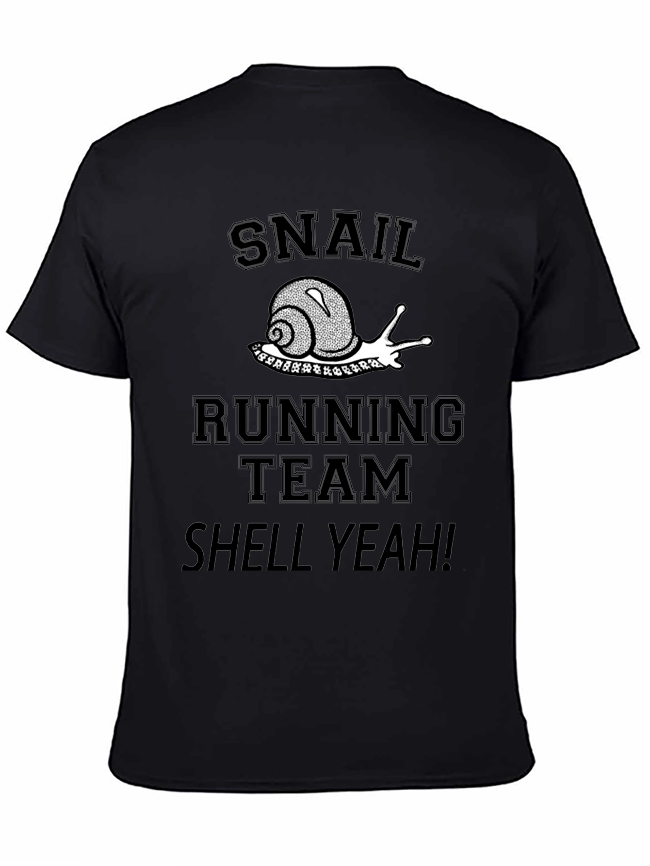 Snail Running Team Shell Yeah! Black T-Shirt