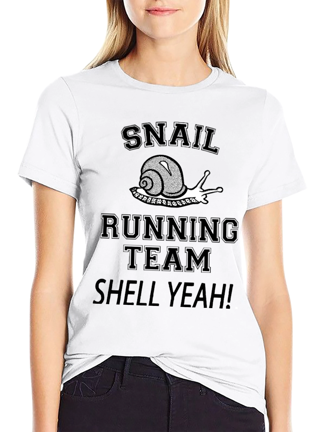 Snail Running Team Shell Yeah! Black T-Shirt