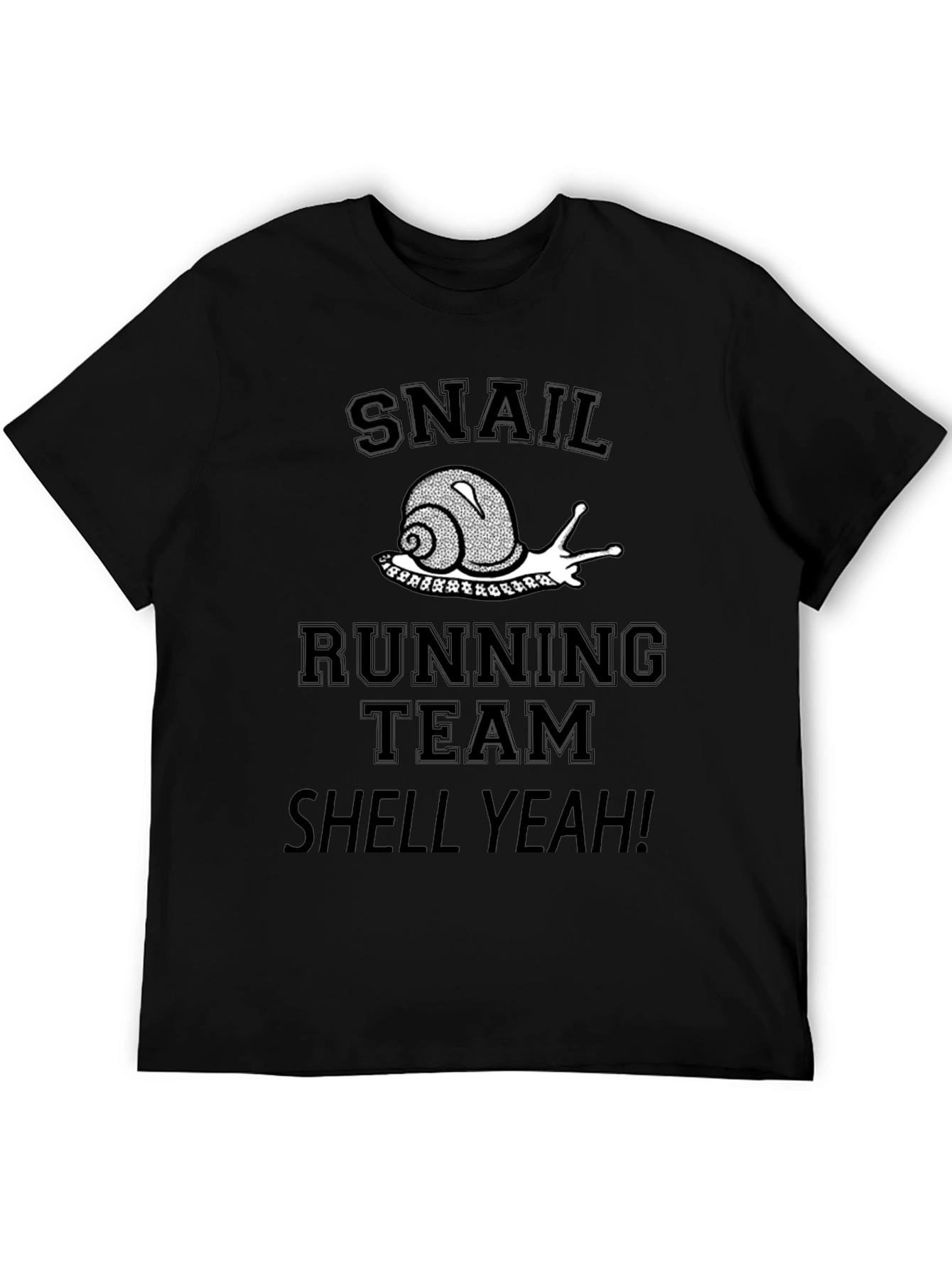 Snail Running Team Shell Yeah! Black T-Shirt