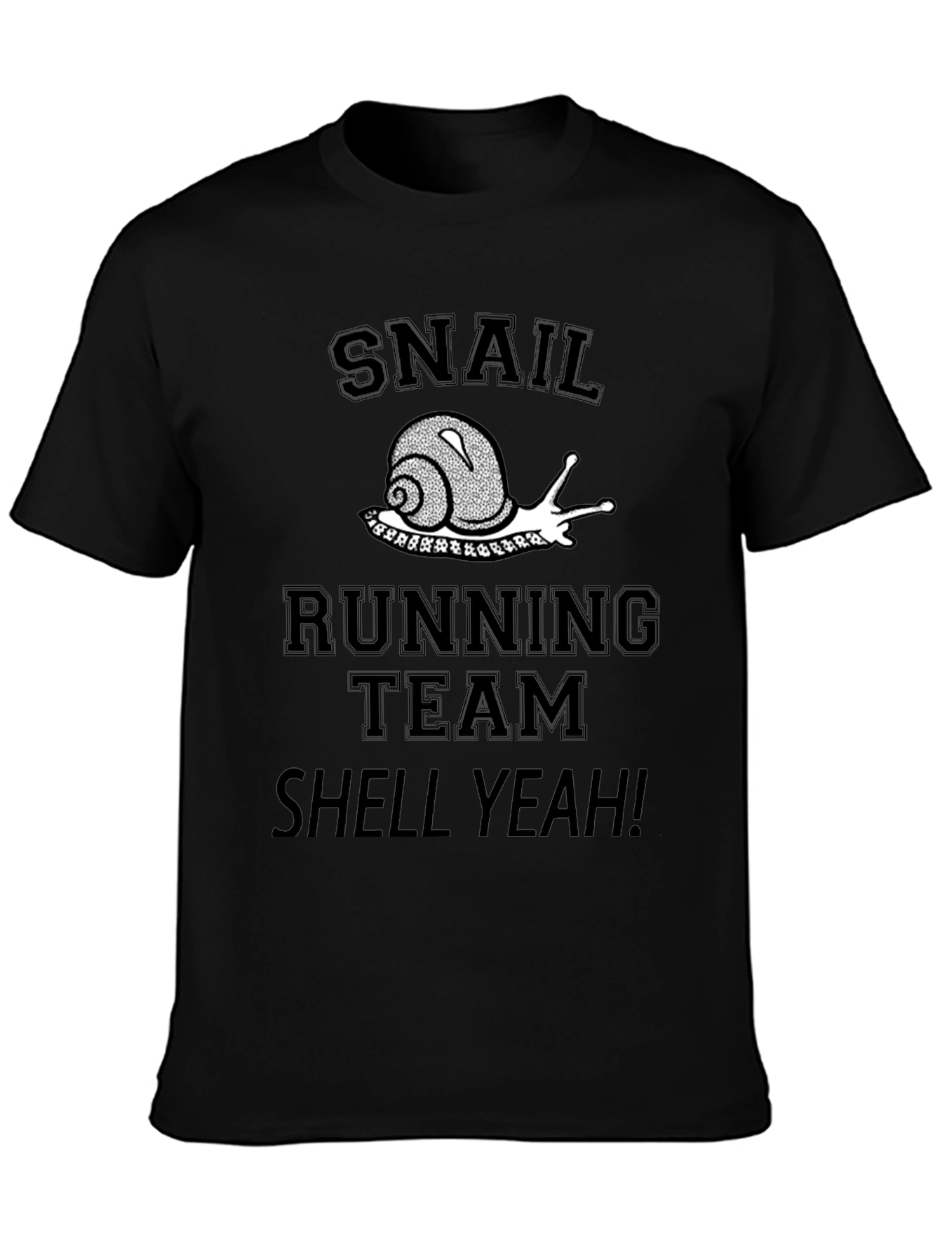 Snail Running Team Shell Yeah! Black T-Shirt