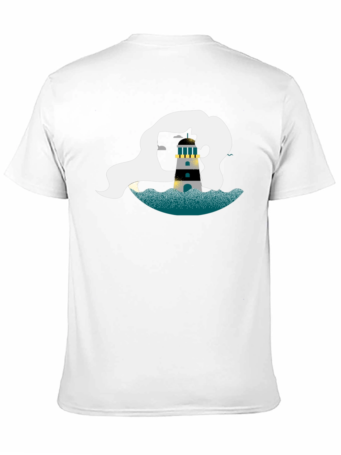 Nautical Lighthouse Graphic Tee - Black