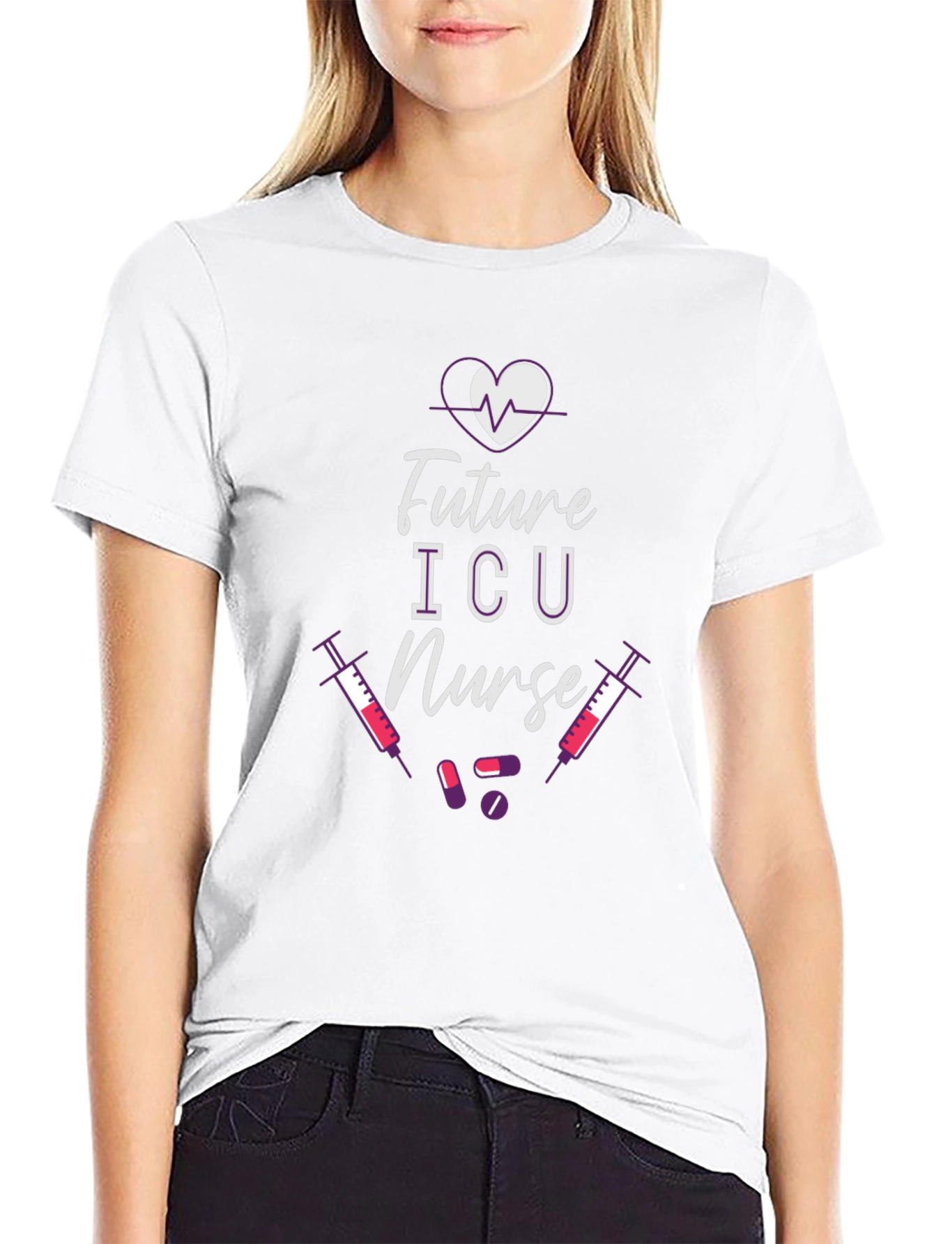 Future ICU Nurse Black T-Shirt