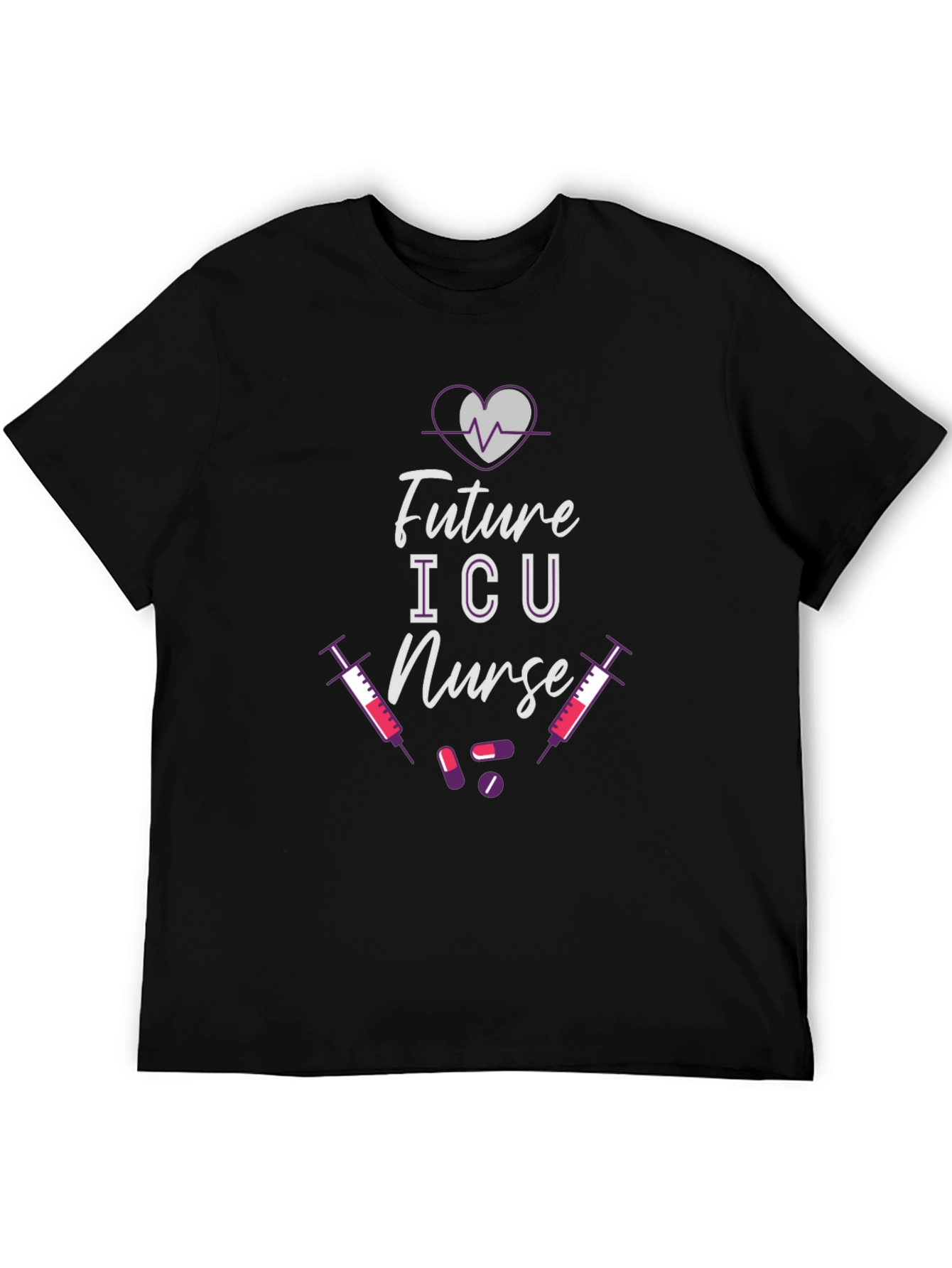 Future ICU Nurse Black T-Shirt