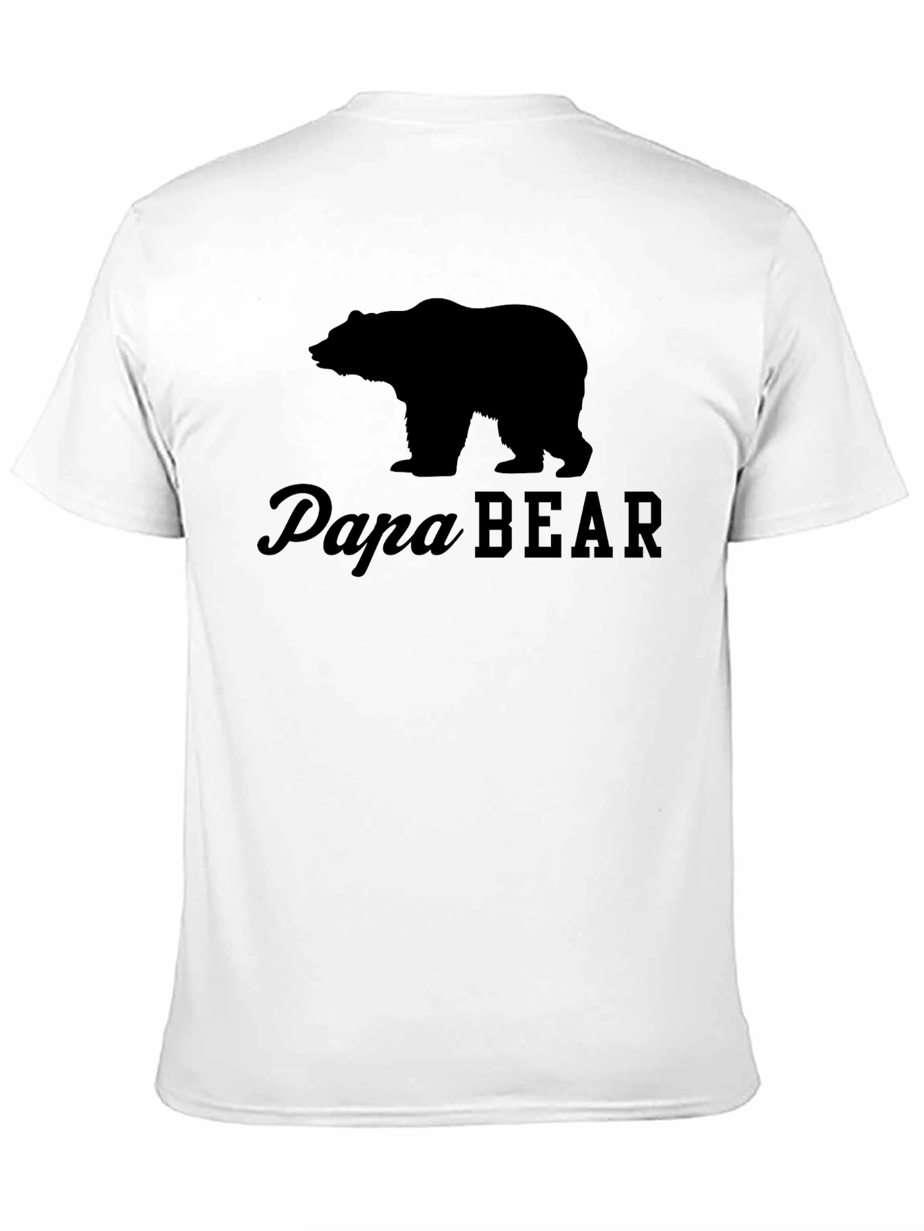 Papa Bear Black T-Shirt - Mens Graphic Tee