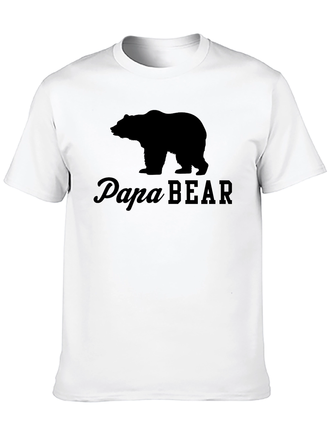 Papa Bear Black T-Shirt - Mens Graphic Tee