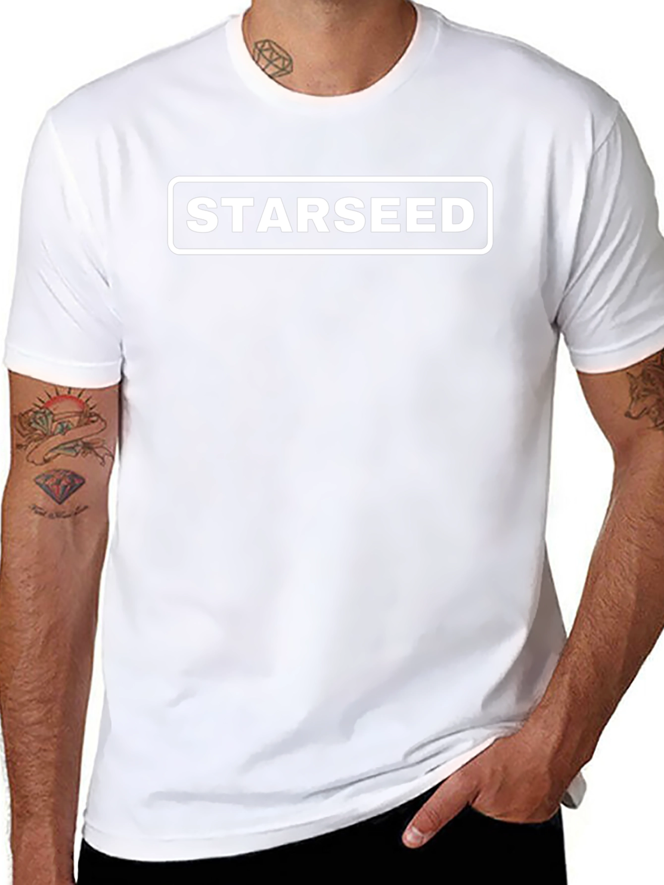 Starseed Graphic Tee - Black Cotton T-Shirt