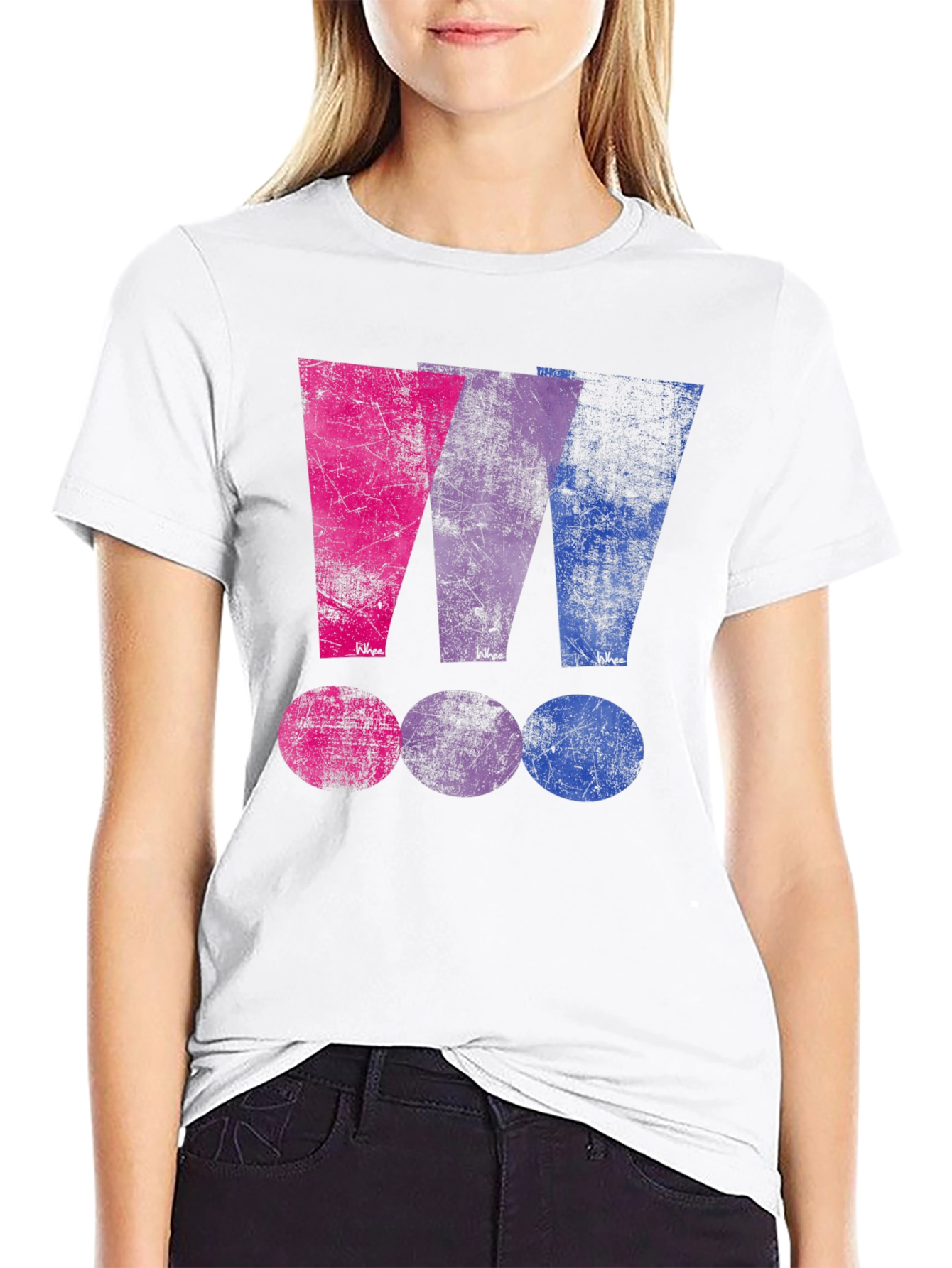 Bisexual Pride T-Shirt - Grunge Style