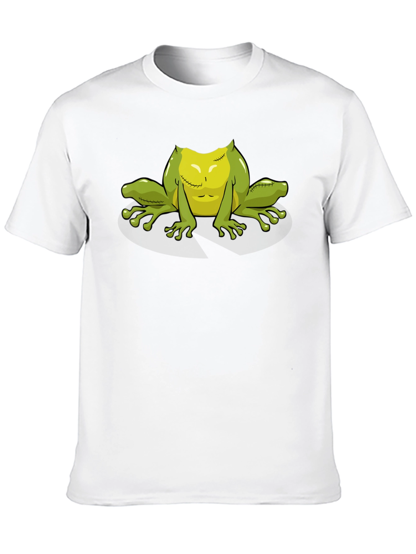 Zombie Frog Graphic Tee - Black Cotton T-Shirt