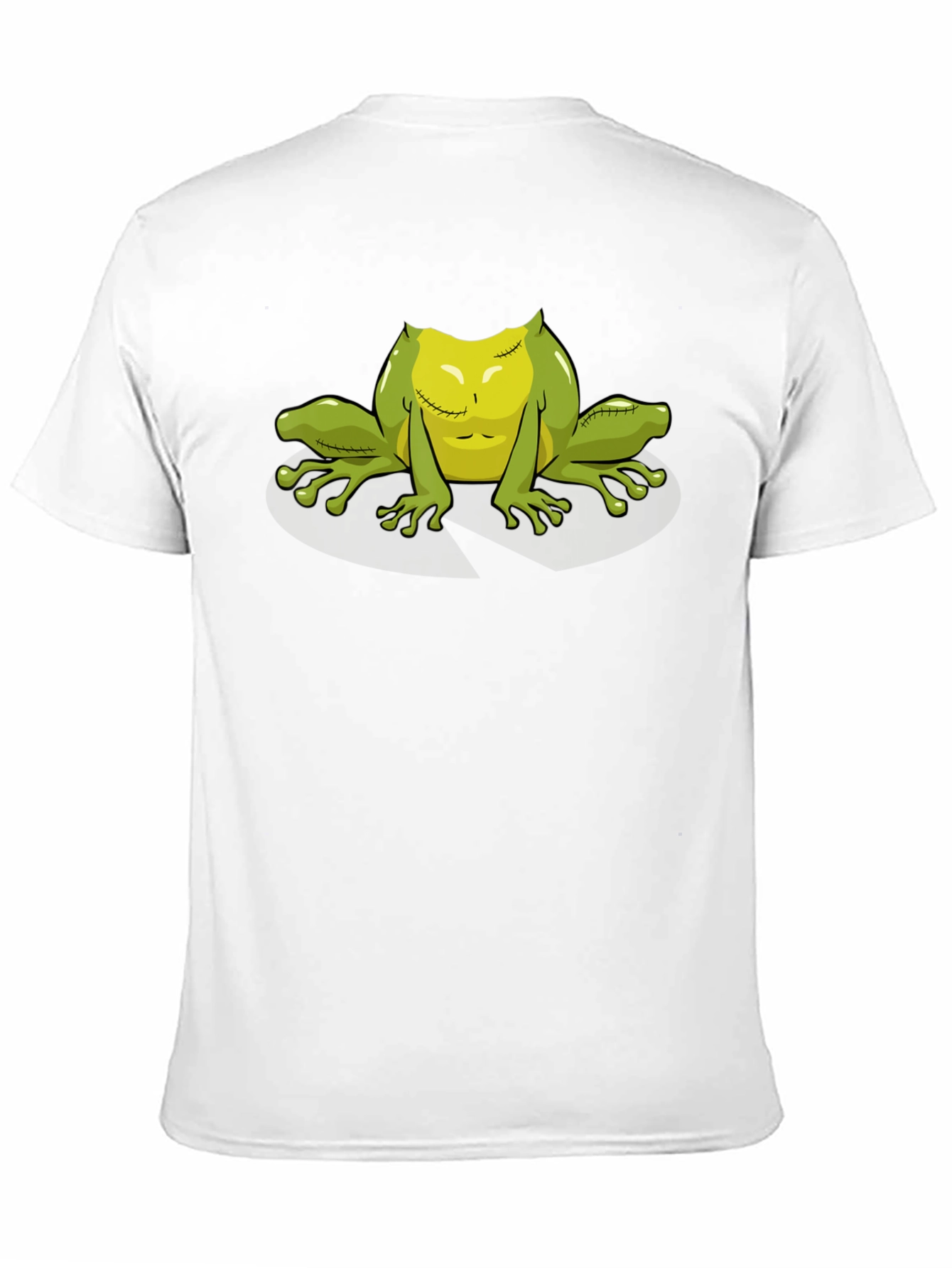 Zombie Frog Graphic Tee - Black Cotton T-Shirt