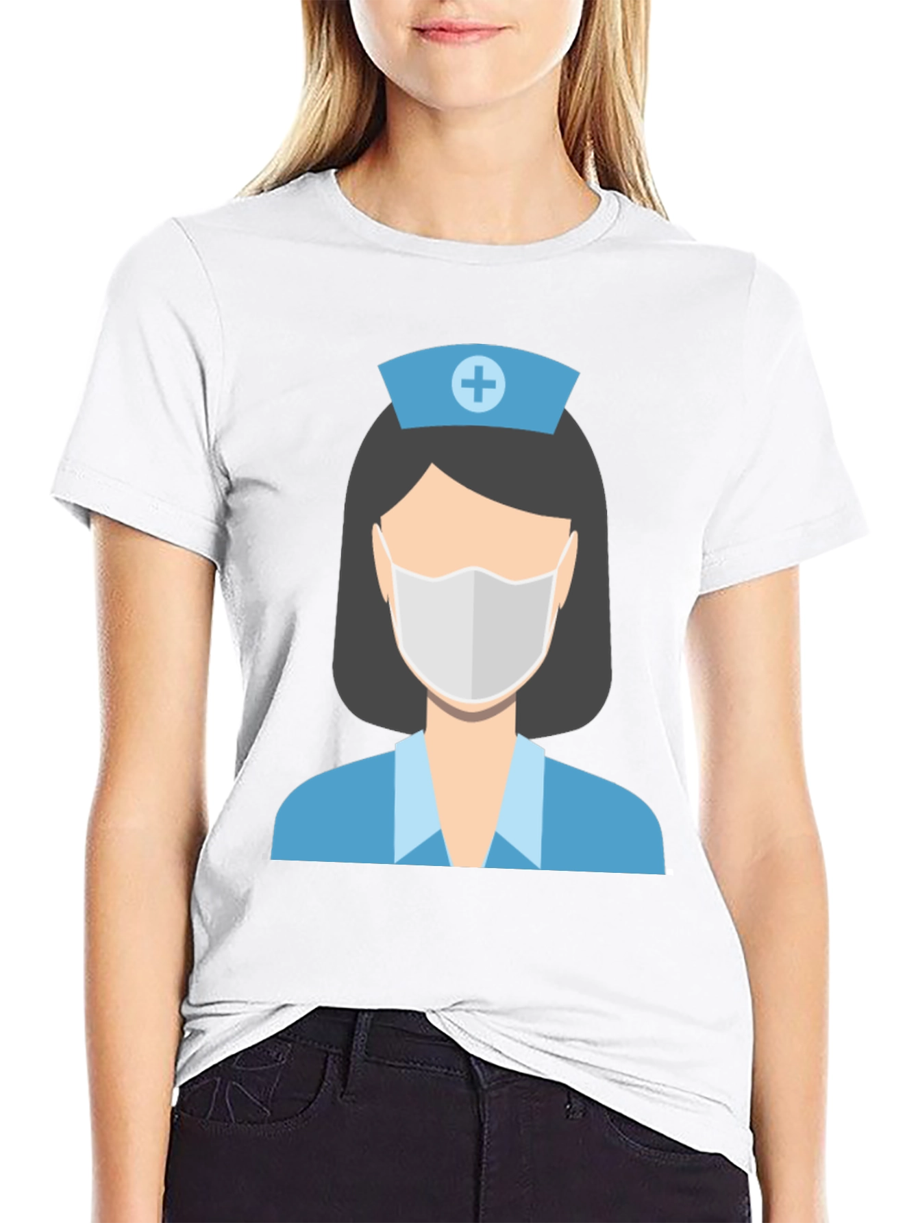 Nurse Graphic Black T-Shirt
