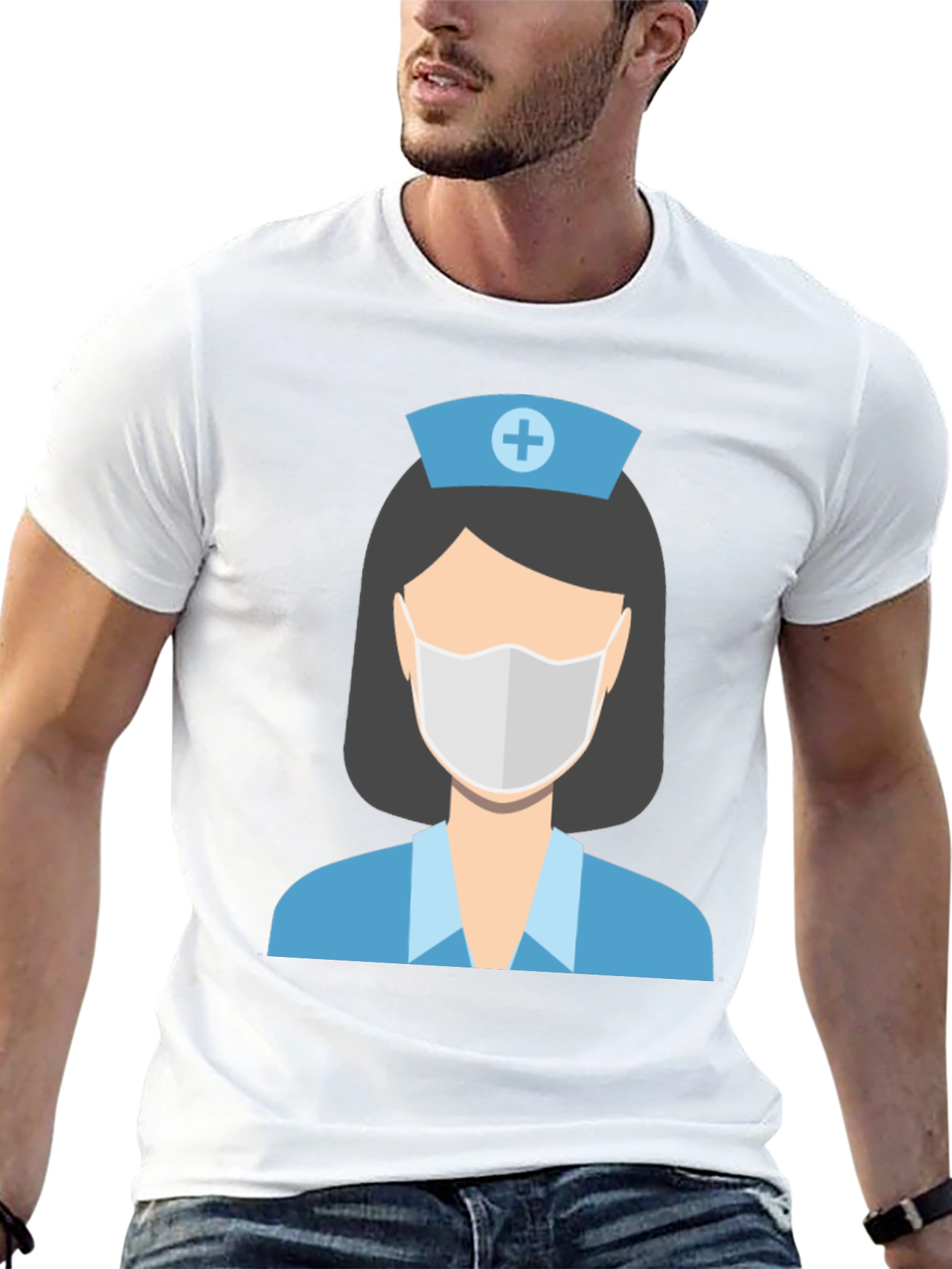 Nurse Graphic Black T-Shirt