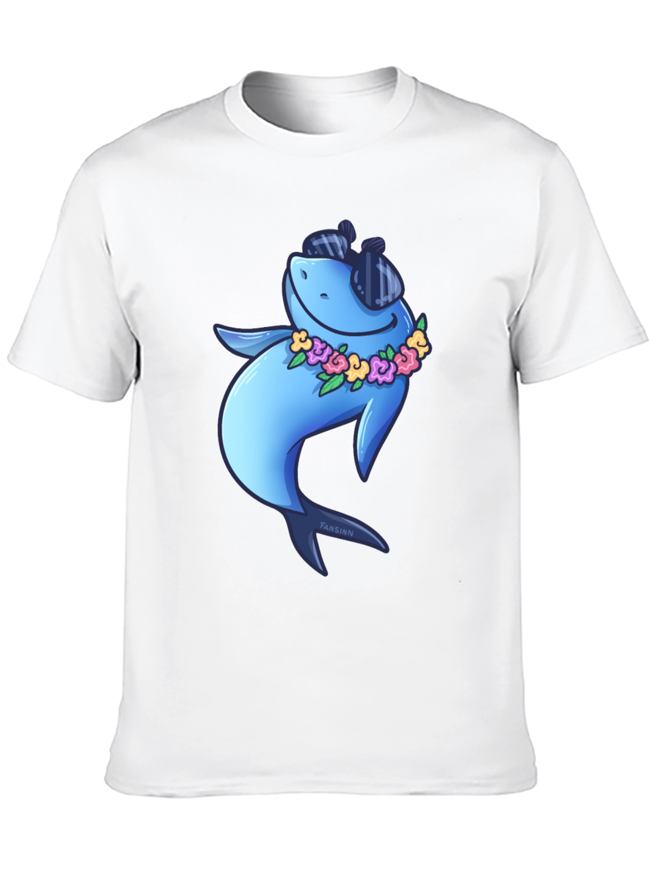 Cool Shark Graphic Tee - Black Cotton T-Shirt