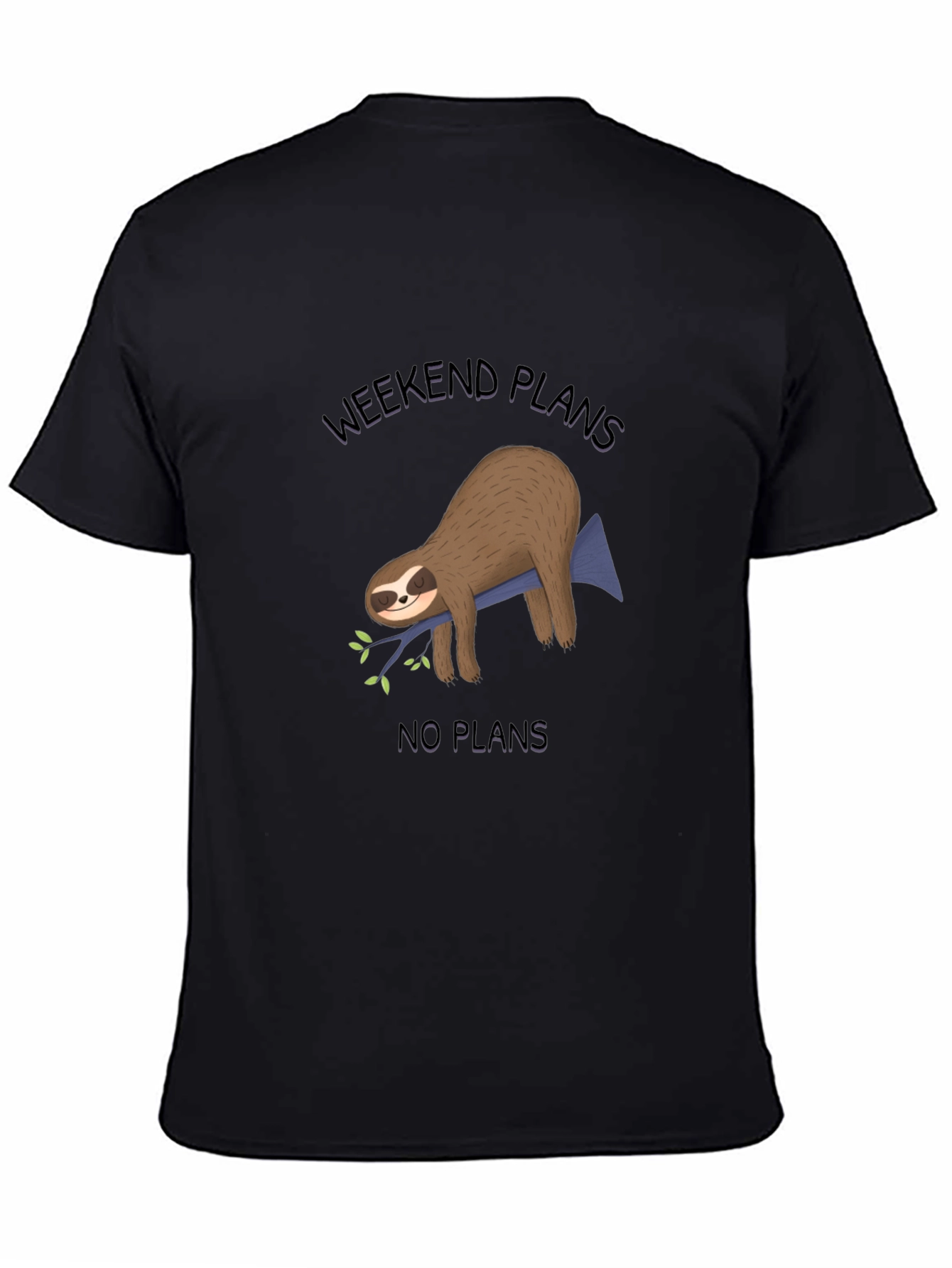 Weekend Plans Sloth Graphic Tee - Relaxed Comfort
