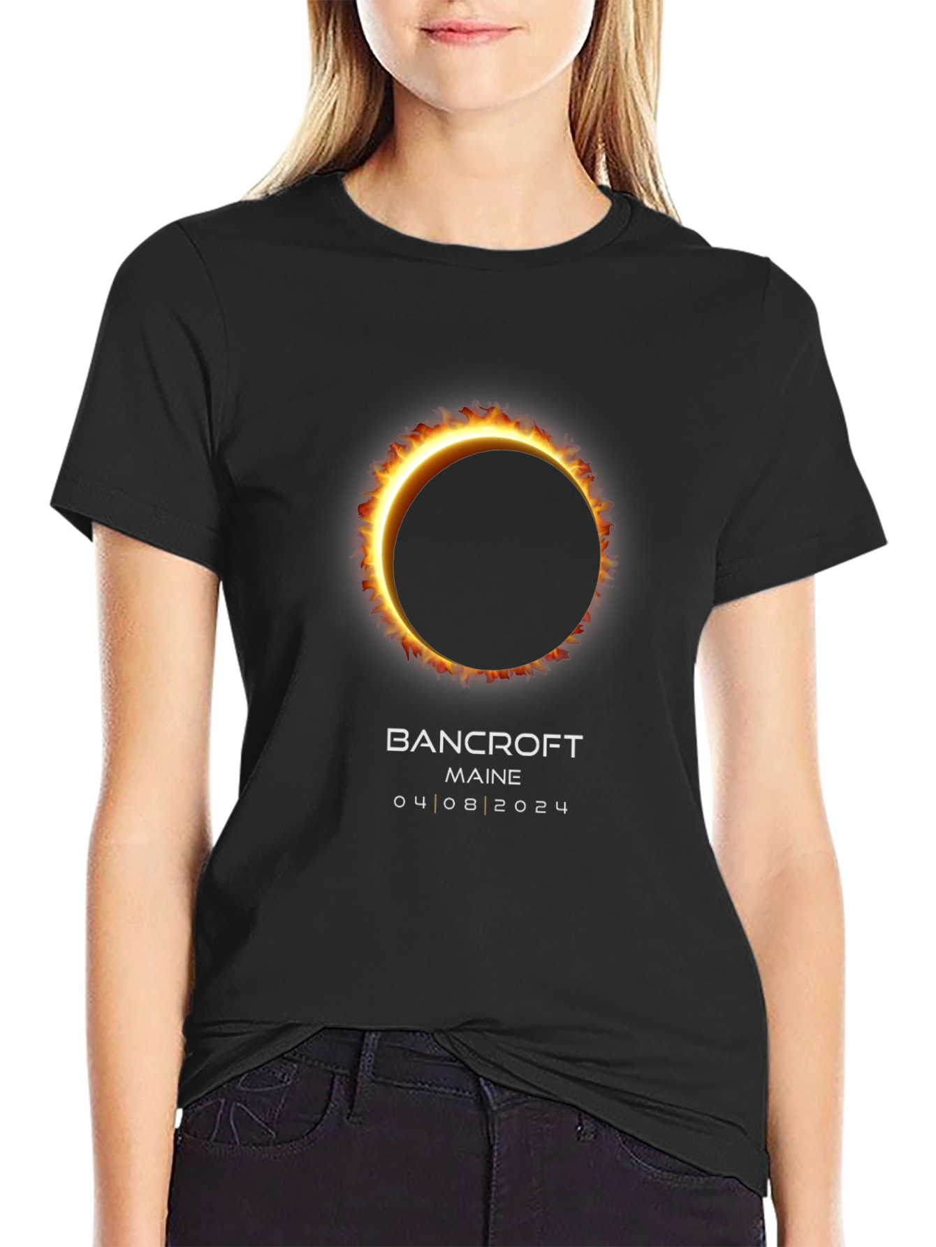 Bancroft Maine 2024 Solar Eclipse T-Shirt