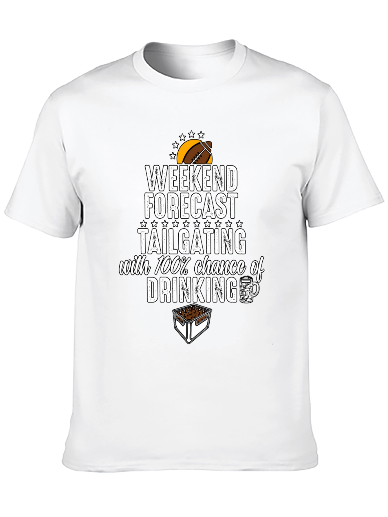 Weekend Forecast Tailgating Drinking T-Shirt