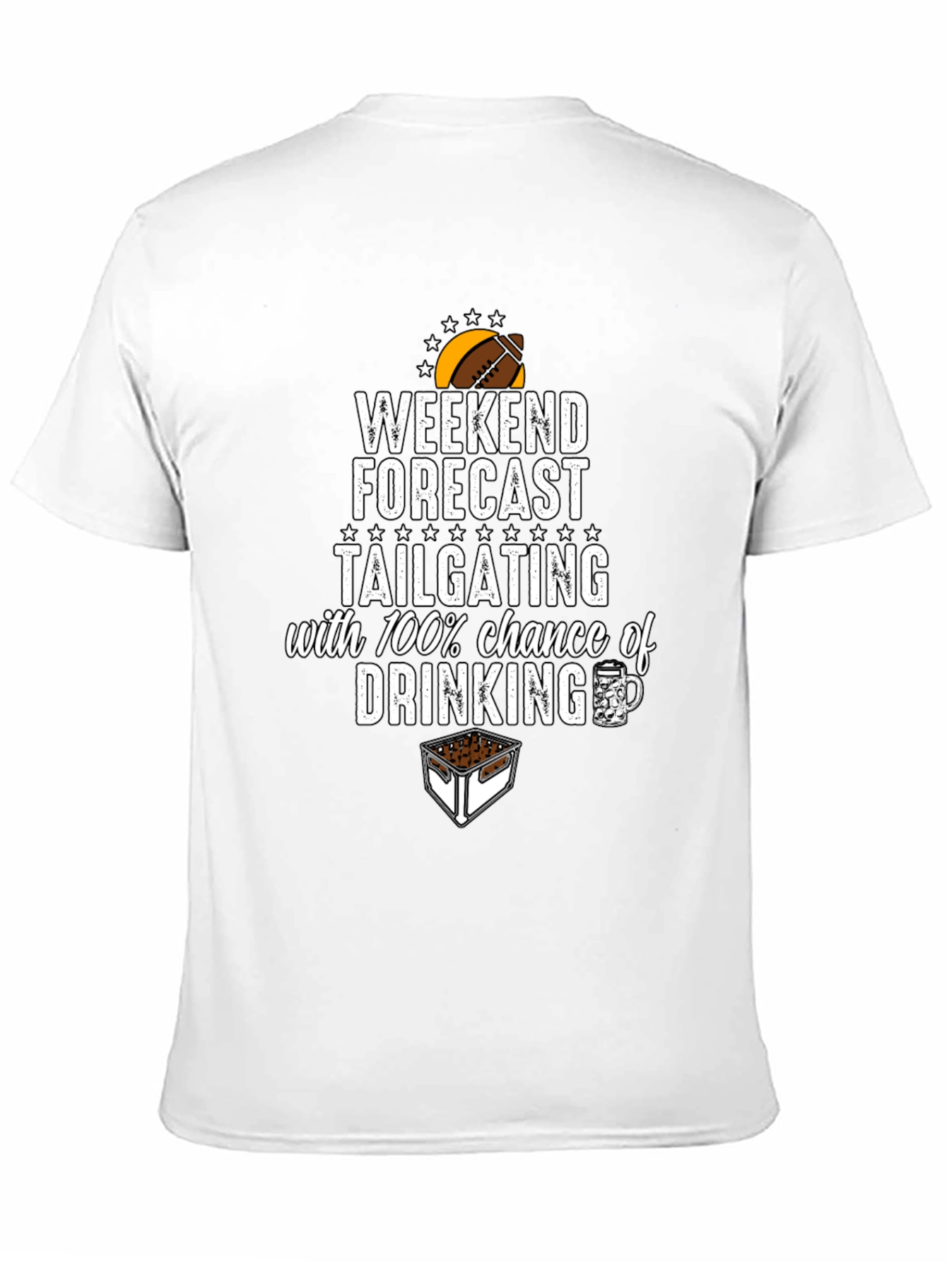 Weekend Forecast Tailgating Drinking T-Shirt