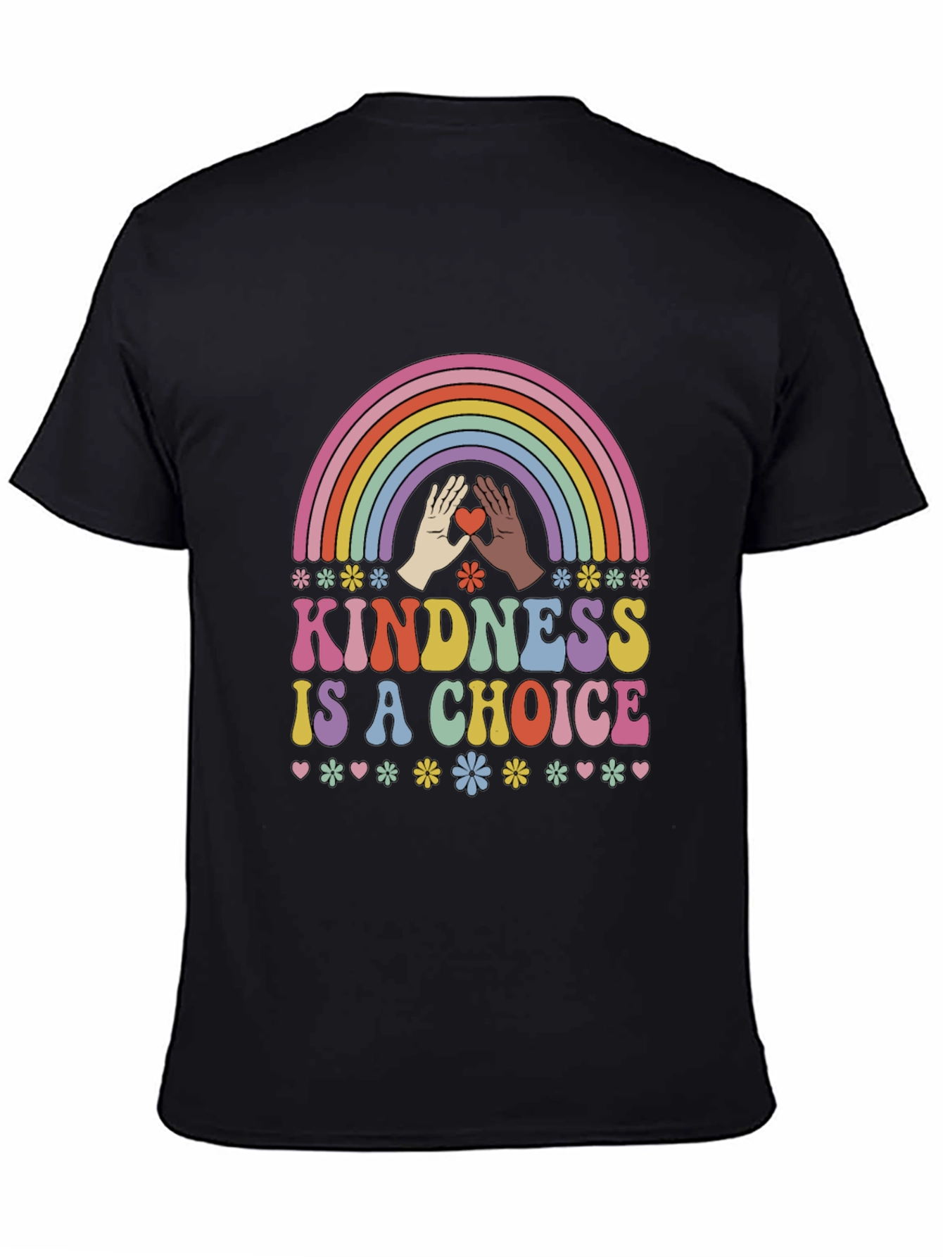 Kindness Is A Choice T-Shirt Rainbow Graphic Tee