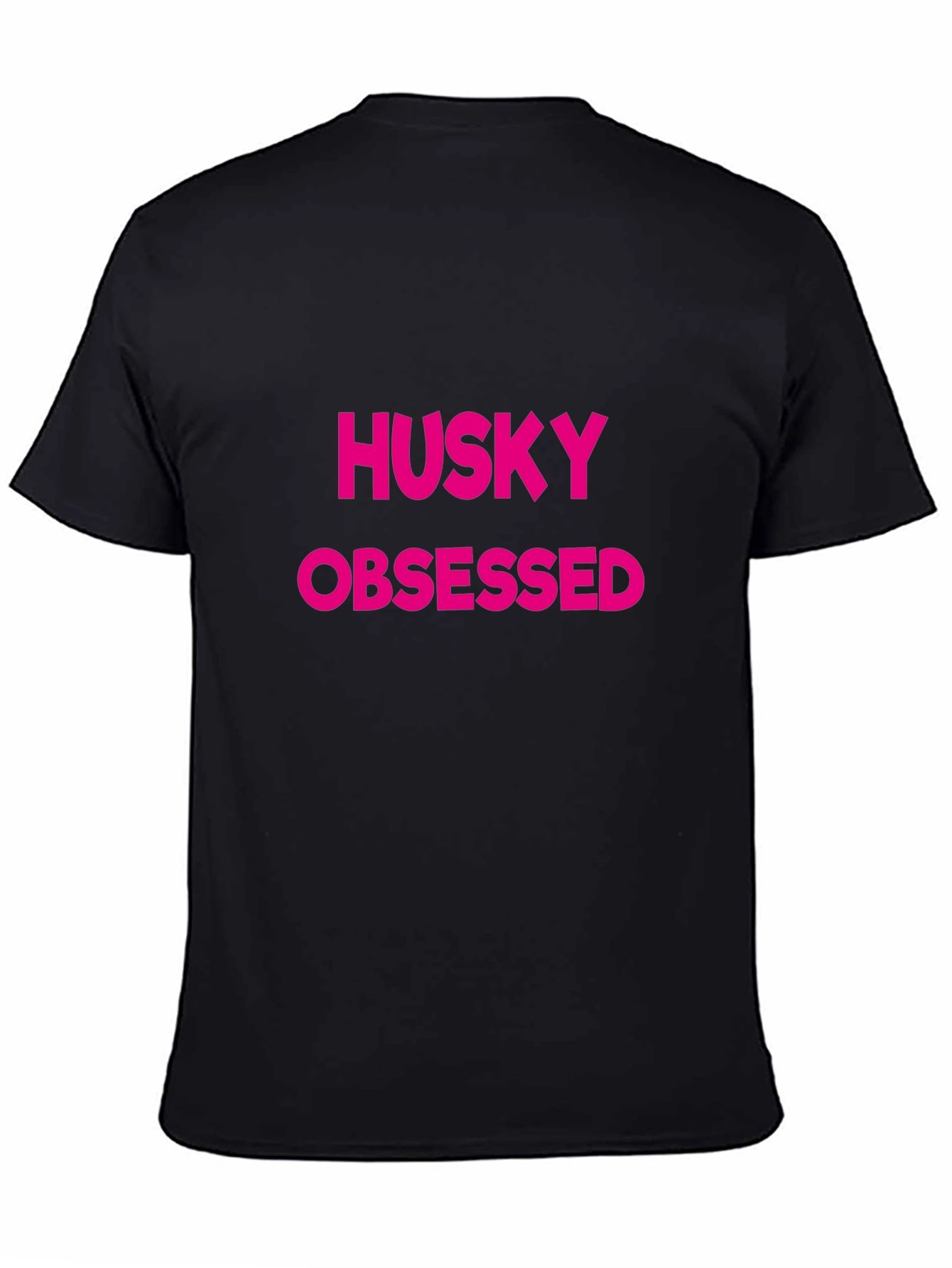 Husky Obsessed Black T-Shirt