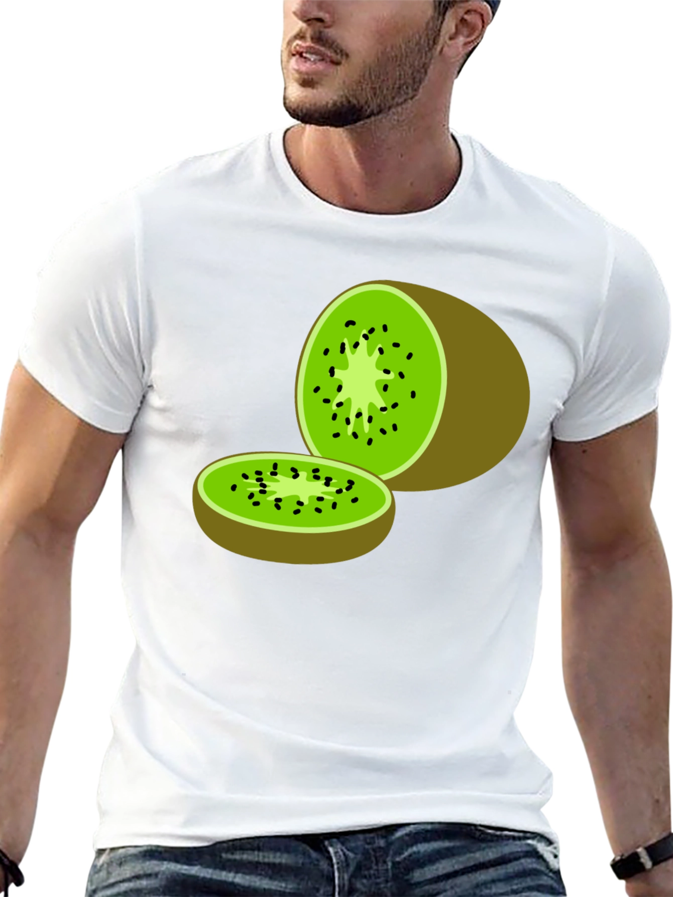 Kiwi Fruit Graphic T-Shirt - Casual Wear