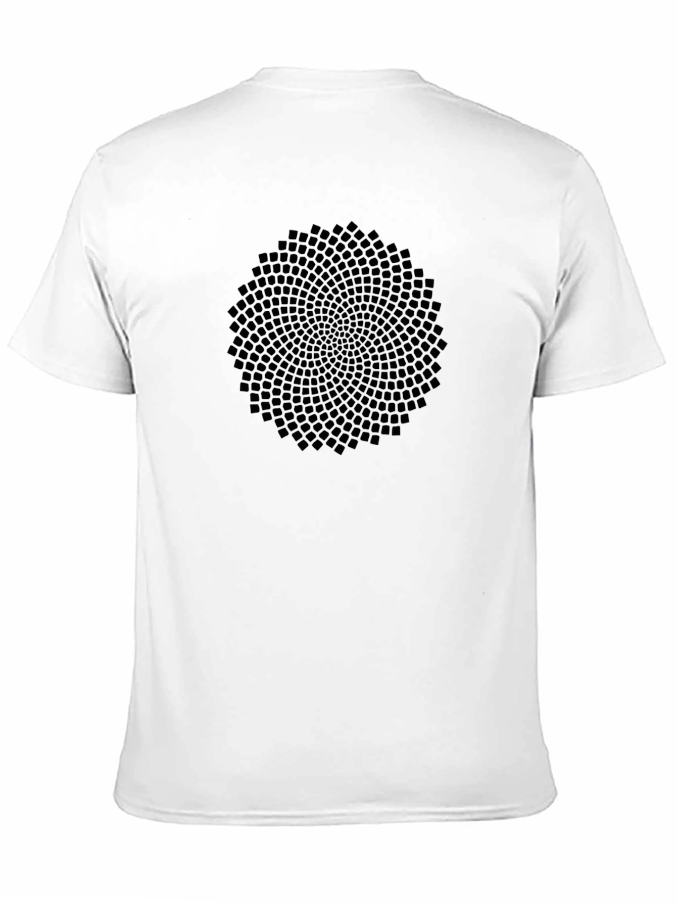 Abstract Geometric Pattern Black T-Shirt