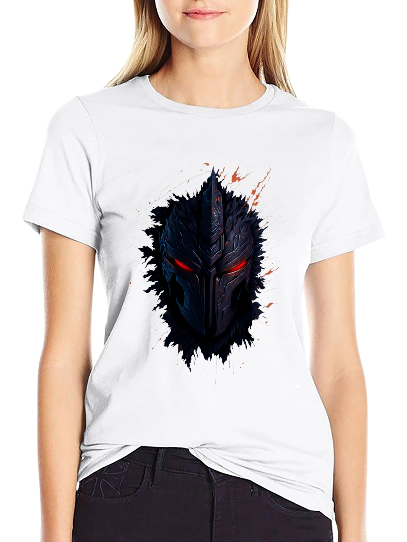 Warrior Helmet Graphic Tee - Black