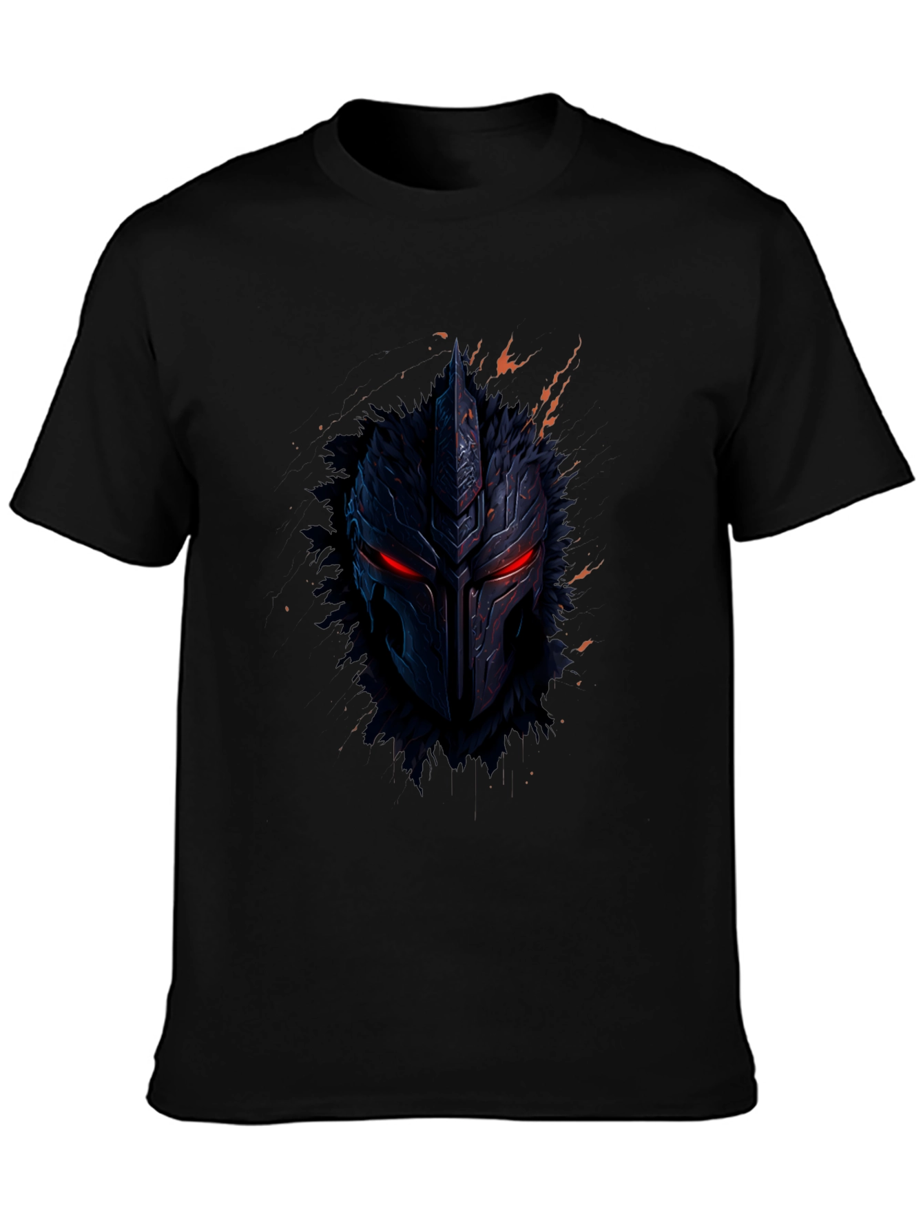 Warrior Helmet Graphic Tee - Black