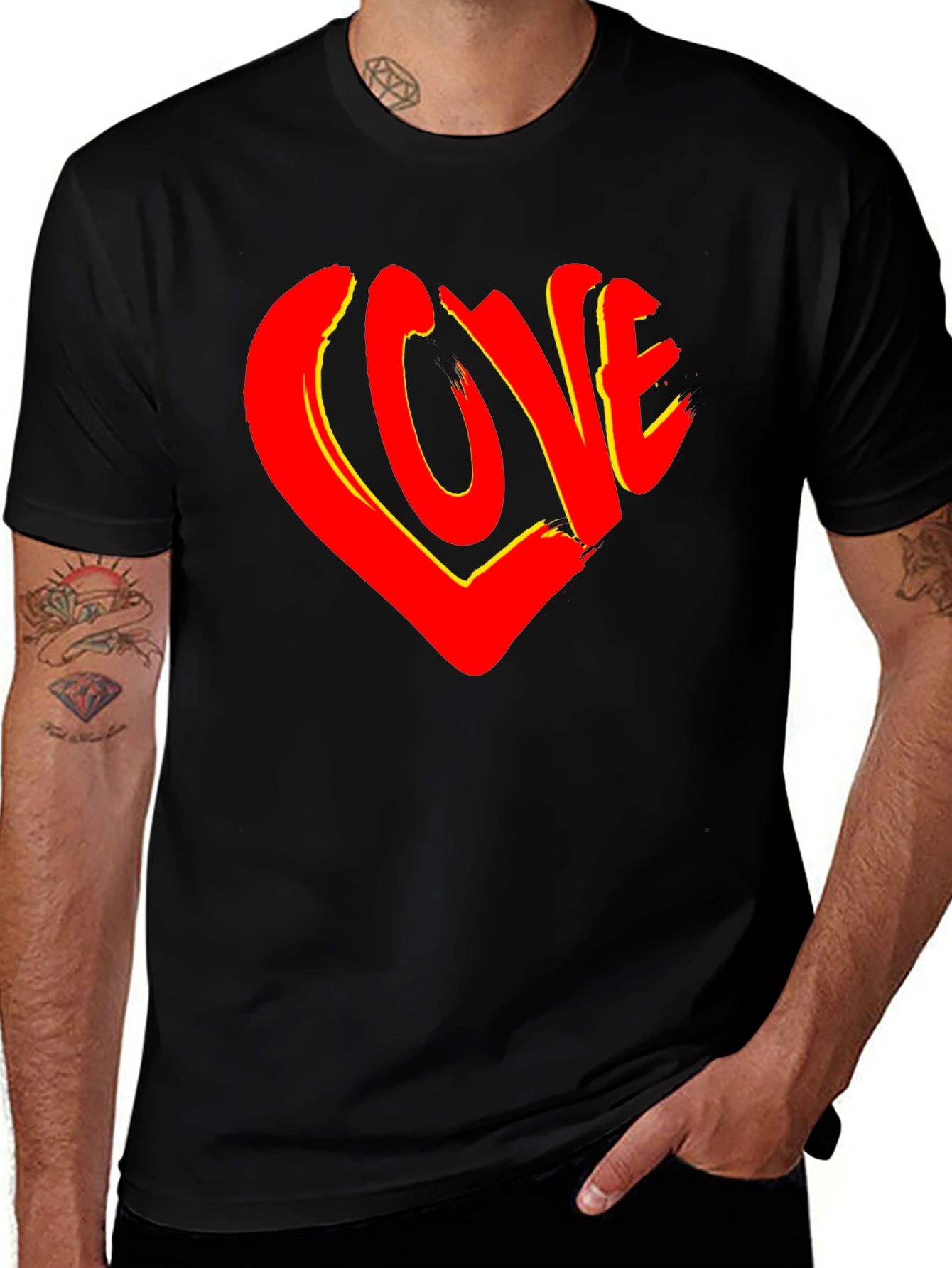 Love Heart Graphic T-Shirt