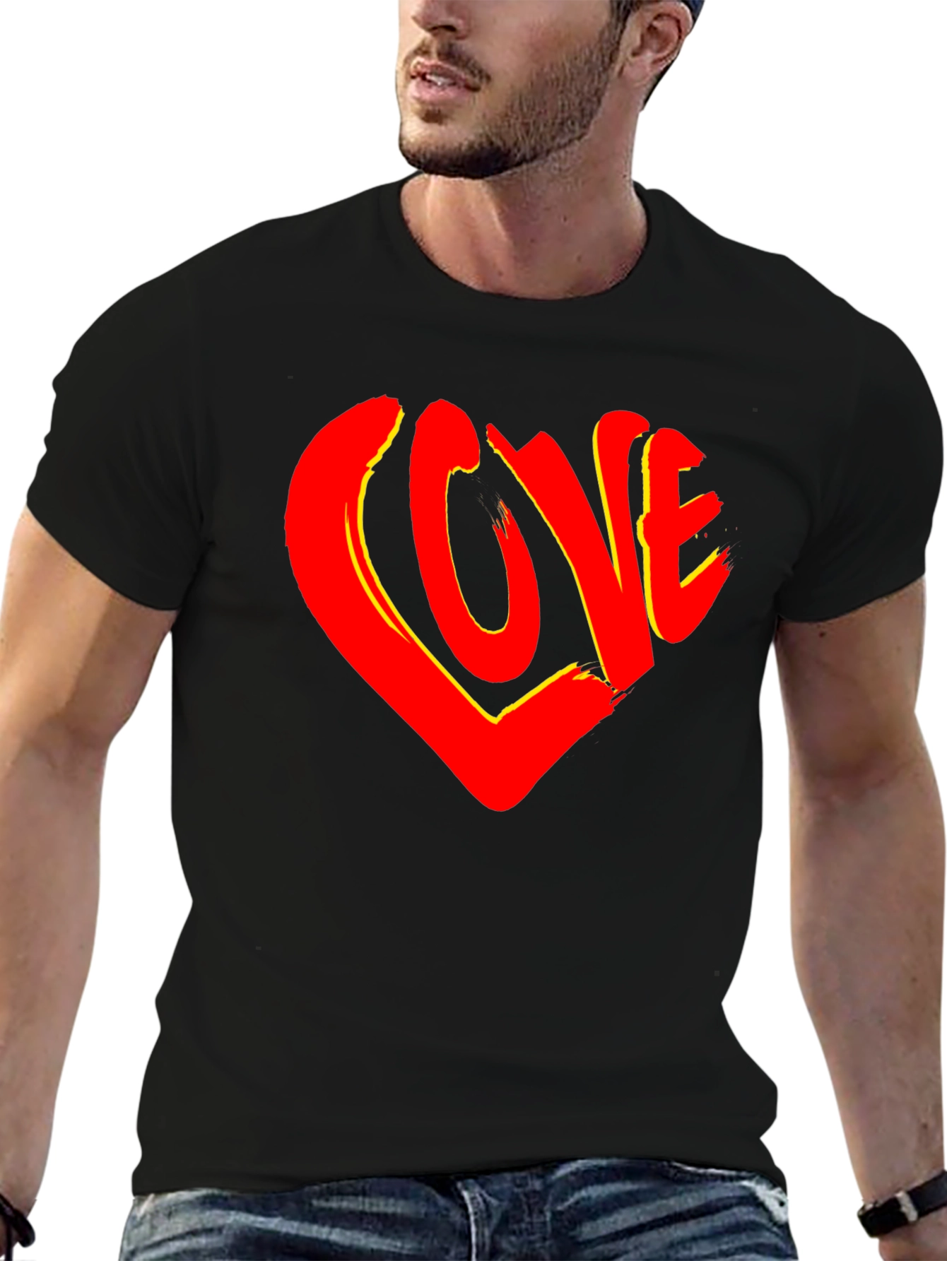 Love Heart Graphic T-Shirt