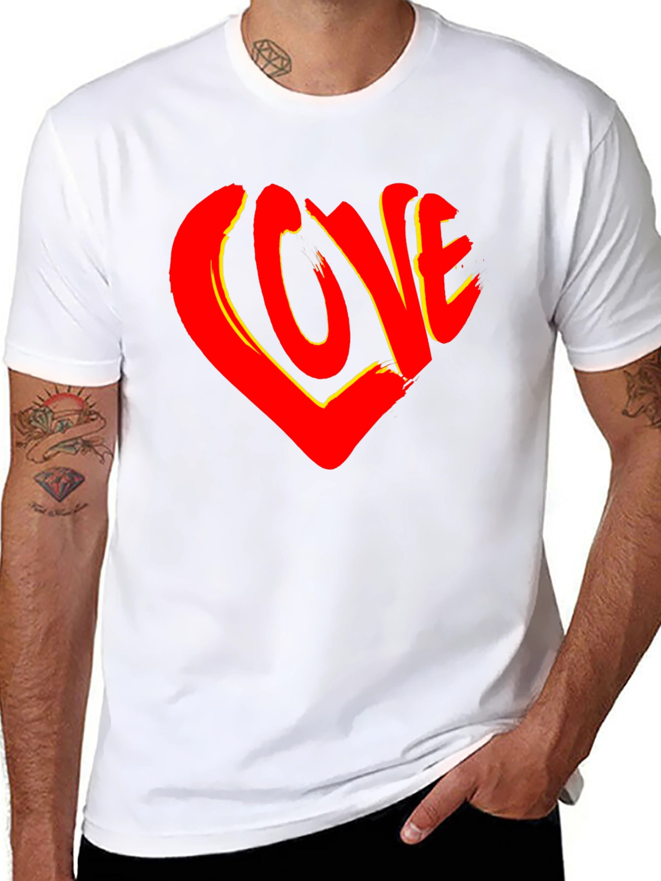 Love Heart Graphic T-Shirt