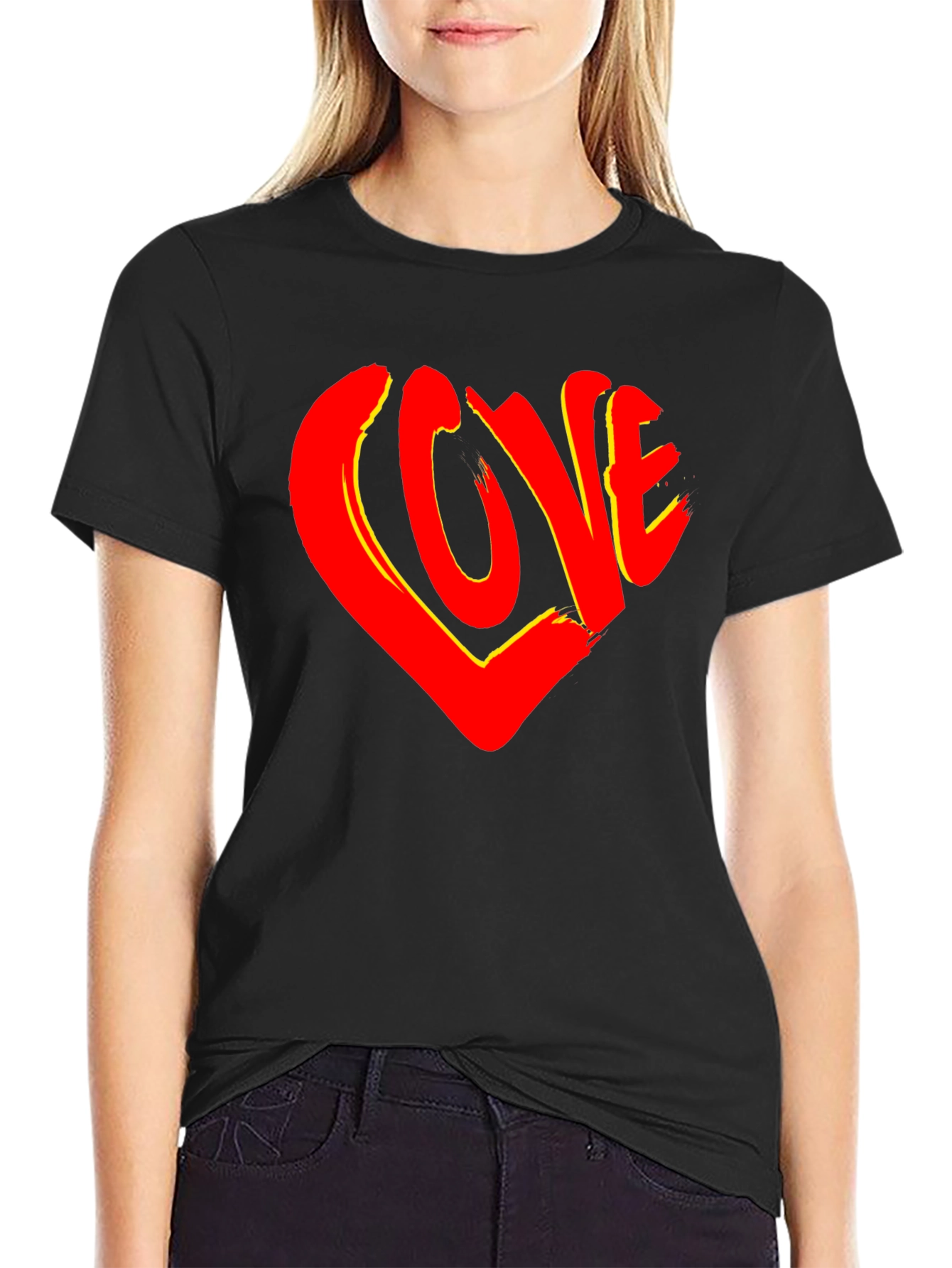 Love Heart Graphic T-Shirt