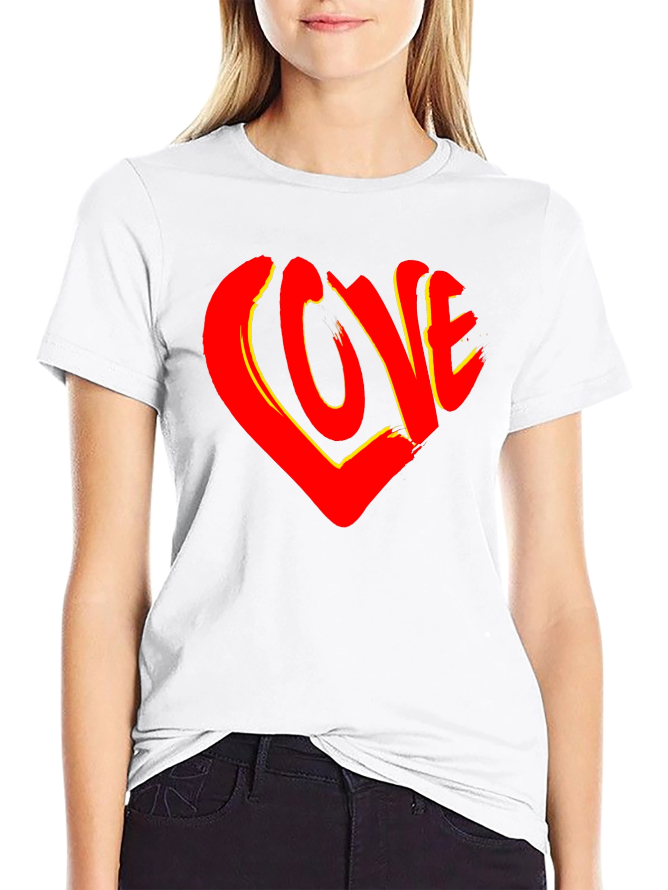 Love Heart Graphic T-Shirt