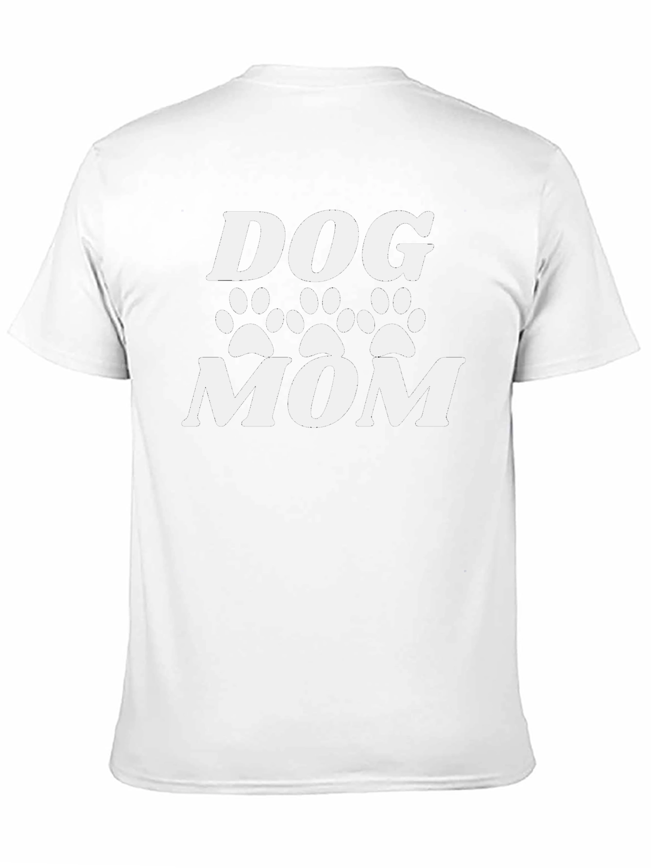 Dog Mom T-Shirt - Cute Paw Print Design