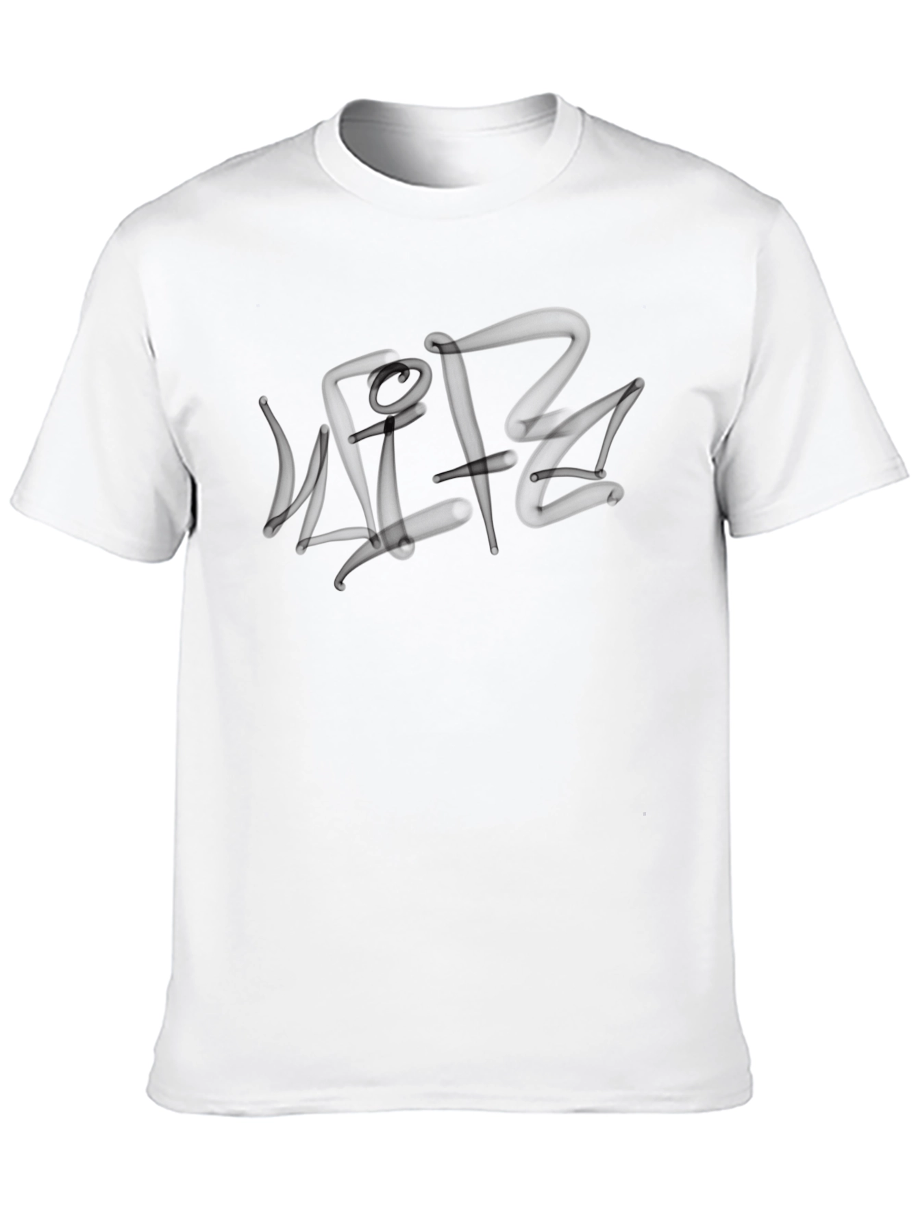 Black Graphic Print Crew Neck T-Shirt