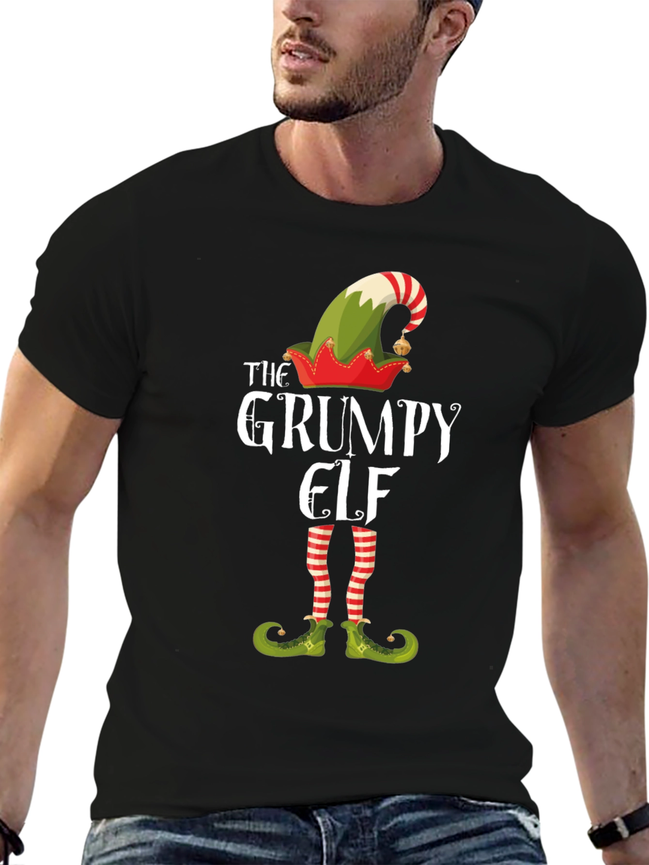 Grumpy Elf T-Shirt - Holiday Cheer