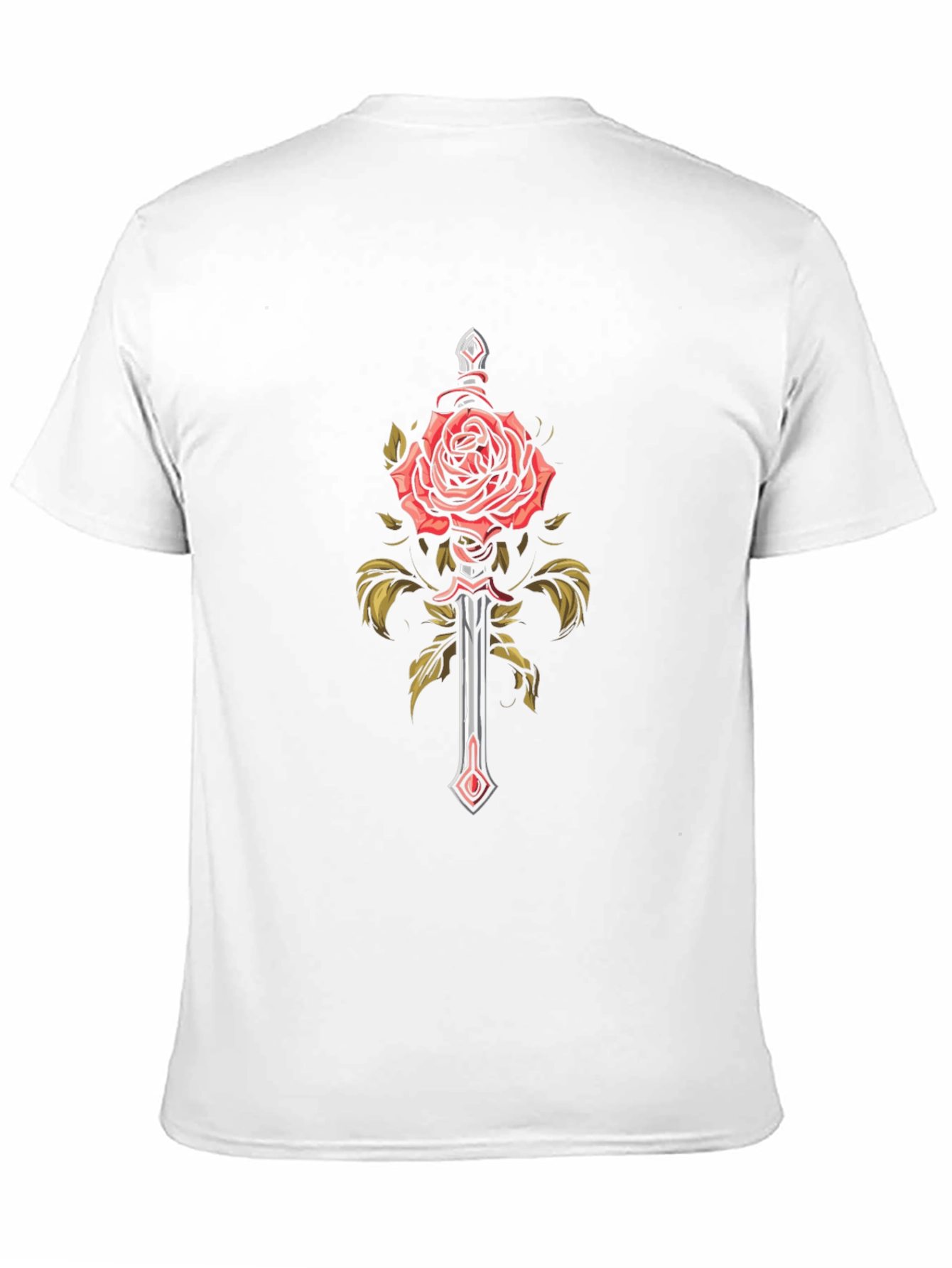 Rose & Sword Graphic Tee - Edgy Streetwear