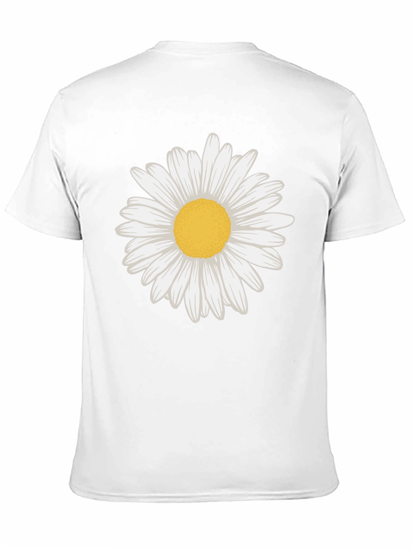 Daisy Graphic Tee - Black Cotton Blend Casual Wear