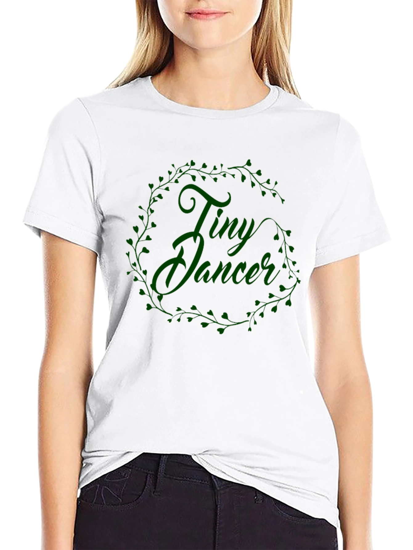 Tiny Dancer Graphic Tee - Black Casual T-Shirt