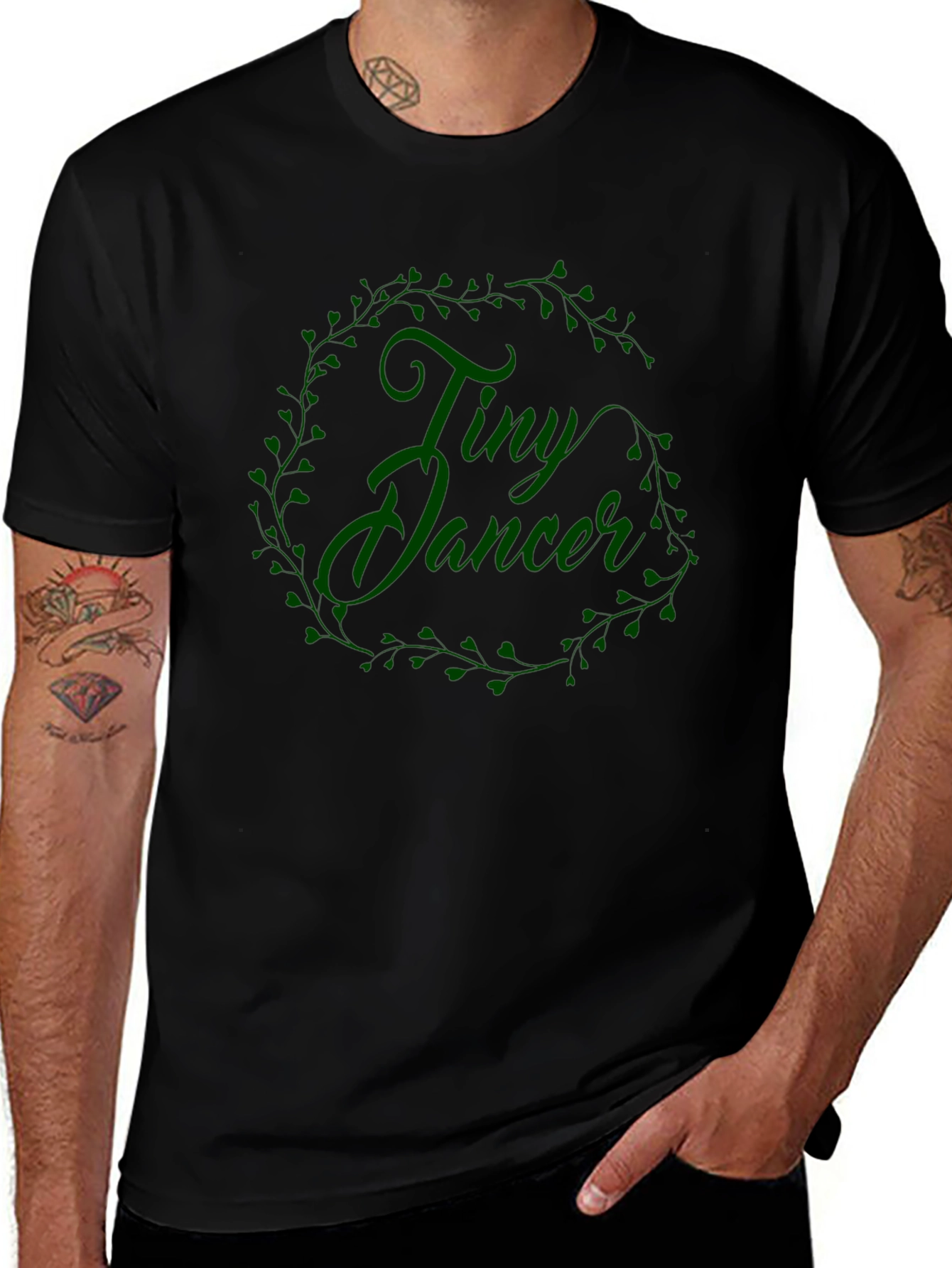 Tiny Dancer Graphic Tee - Black Casual T-Shirt