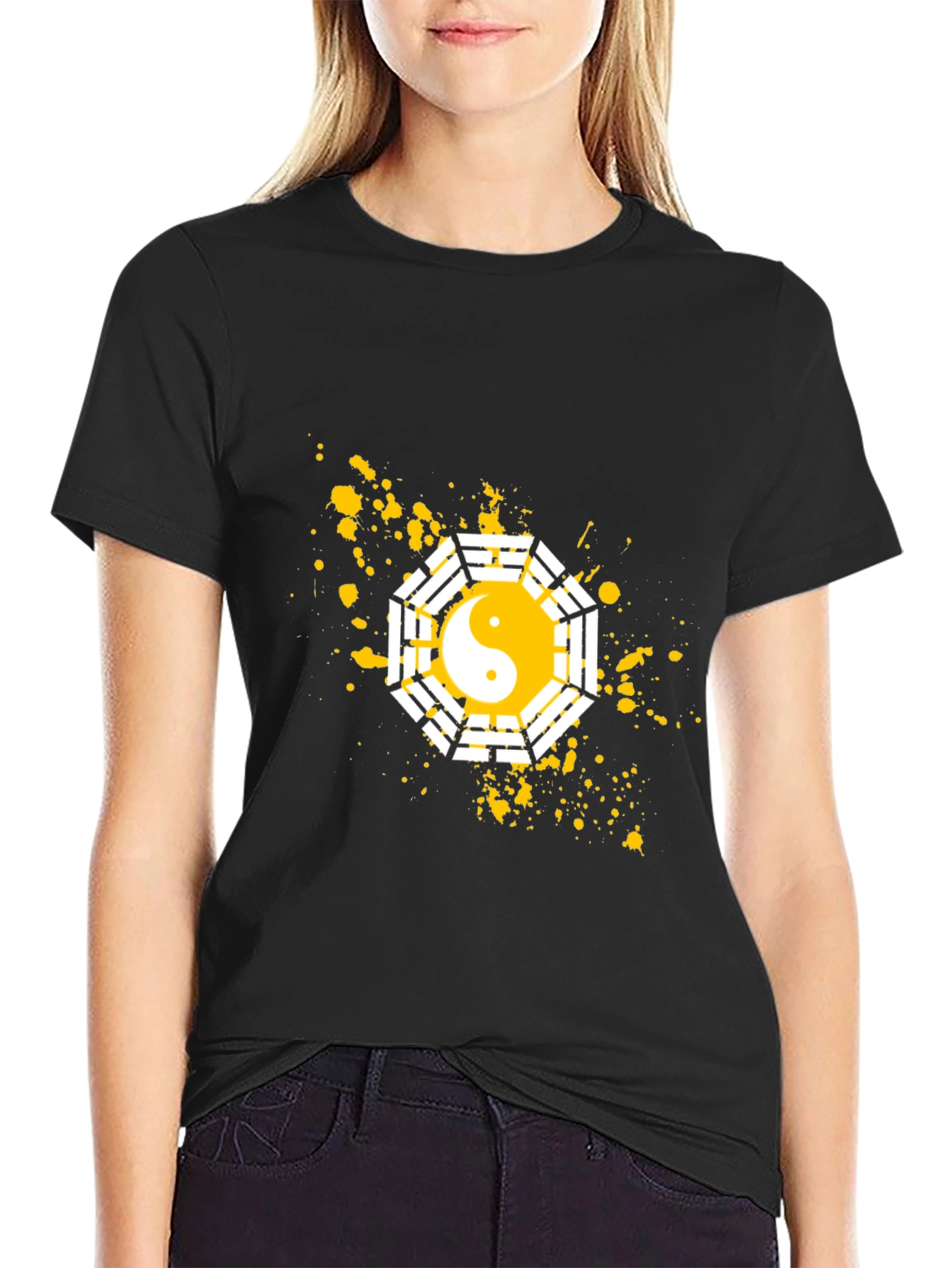 Yin Yang Bagua Graphic T-Shirt - Casual Cotton Tee