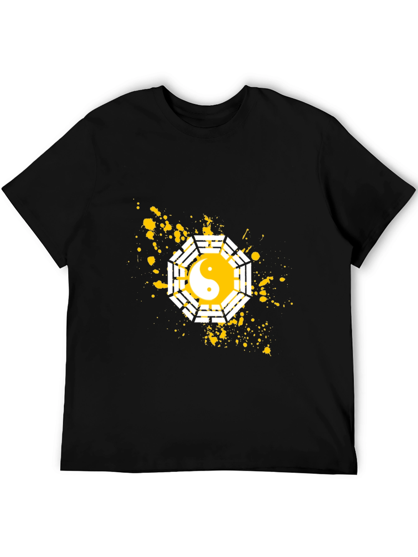 Yin Yang Bagua Graphic T-Shirt - Casual Cotton Tee