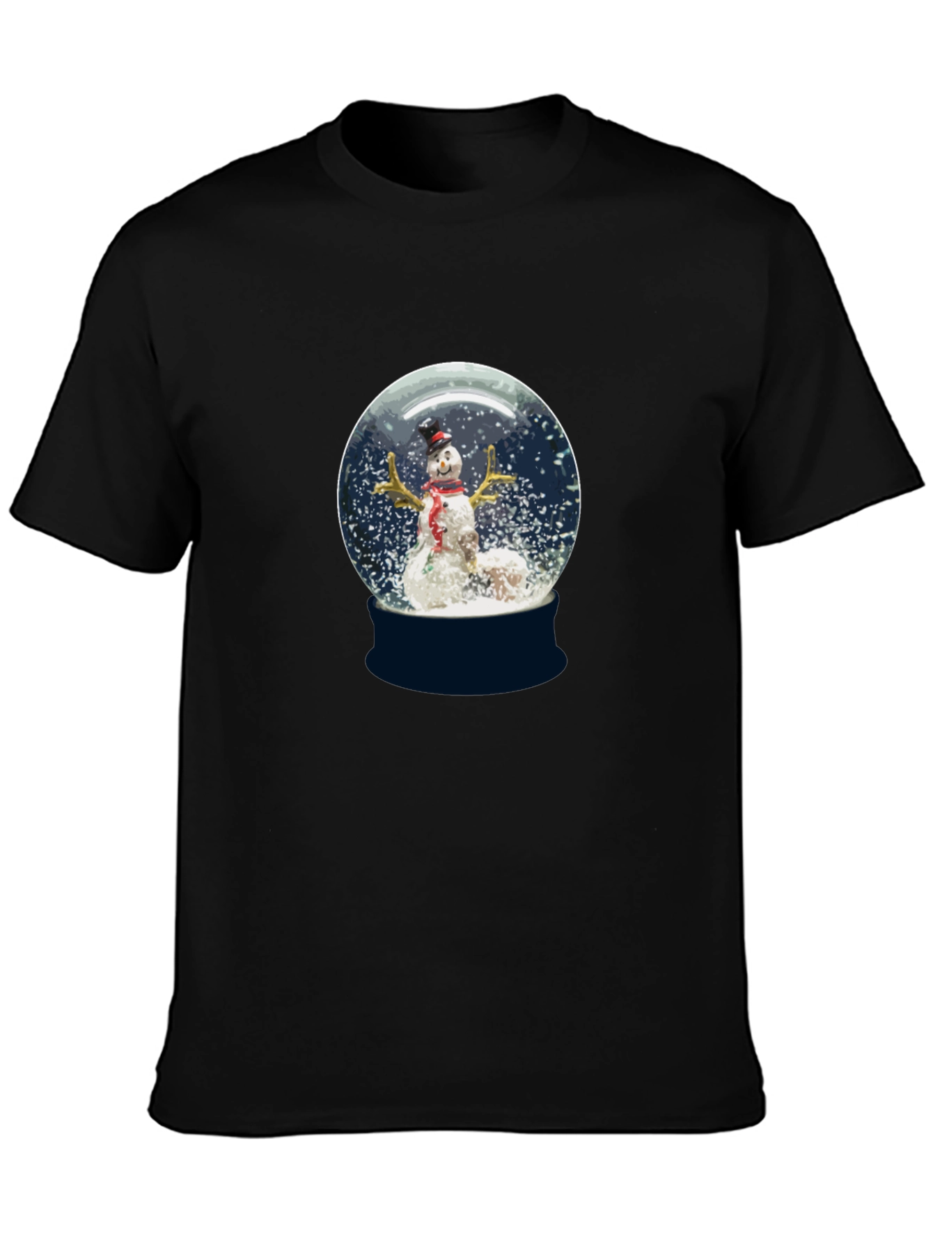 Snow Globe Snowman Graphic Tee