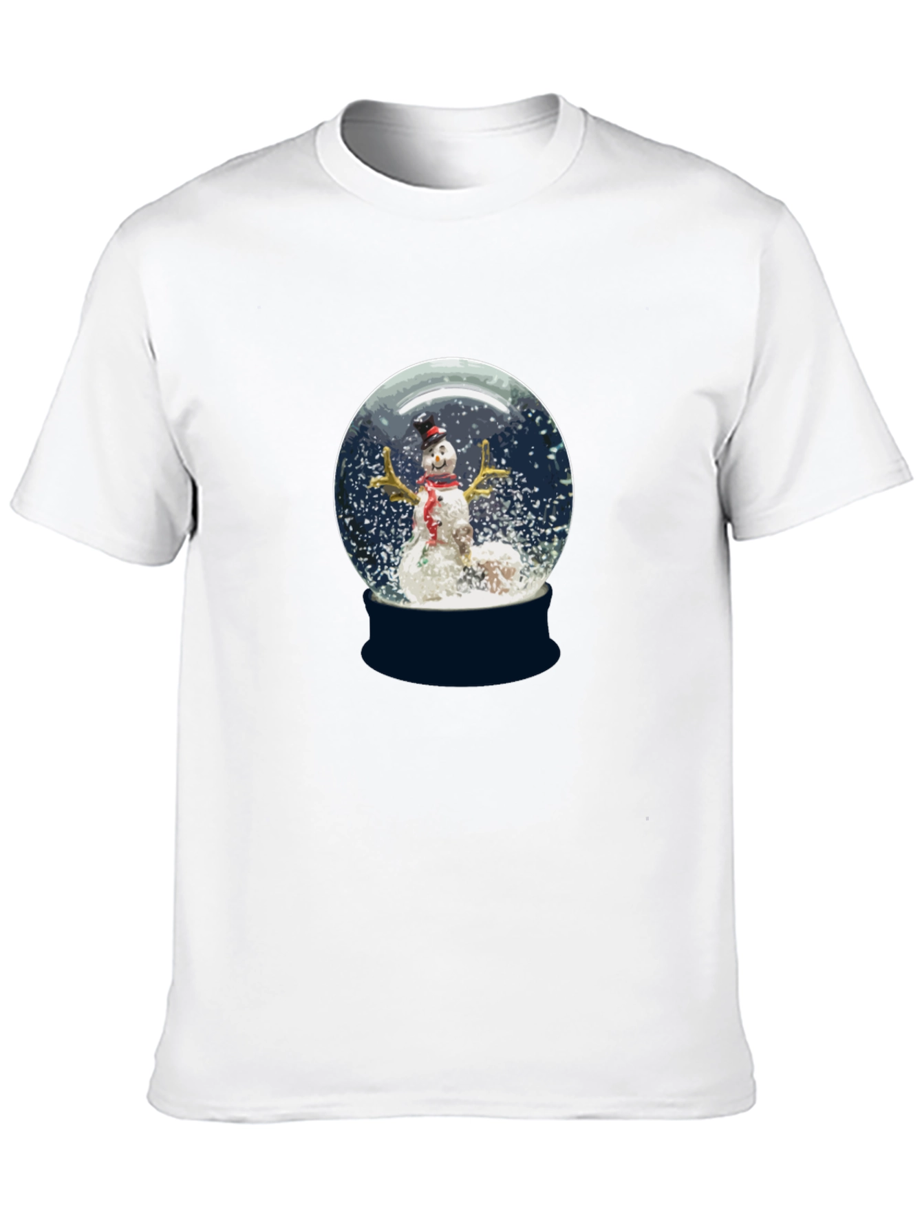 Snow Globe Snowman Graphic Tee