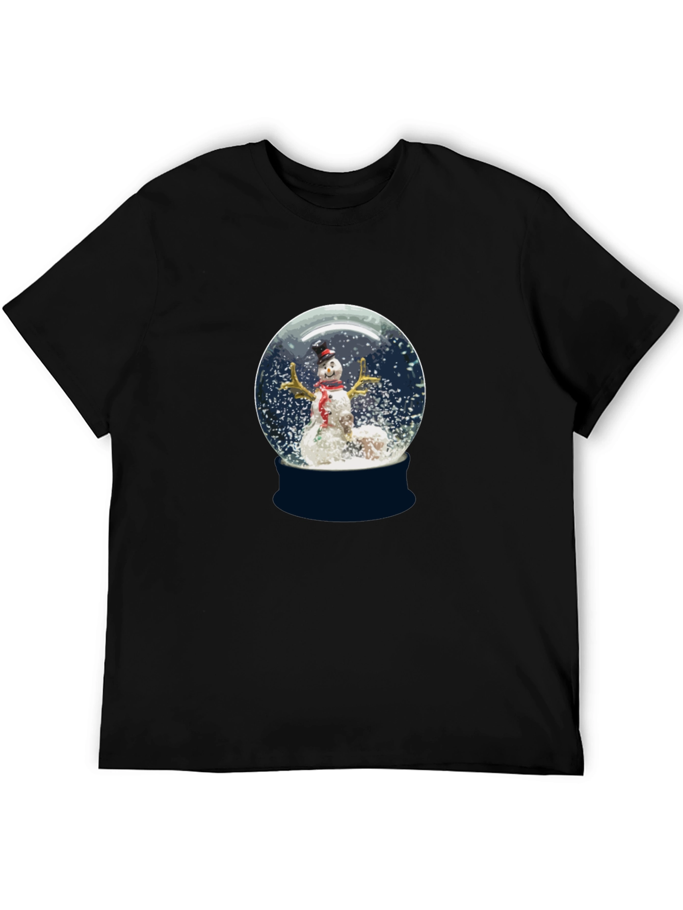 Snow Globe Snowman Graphic Tee