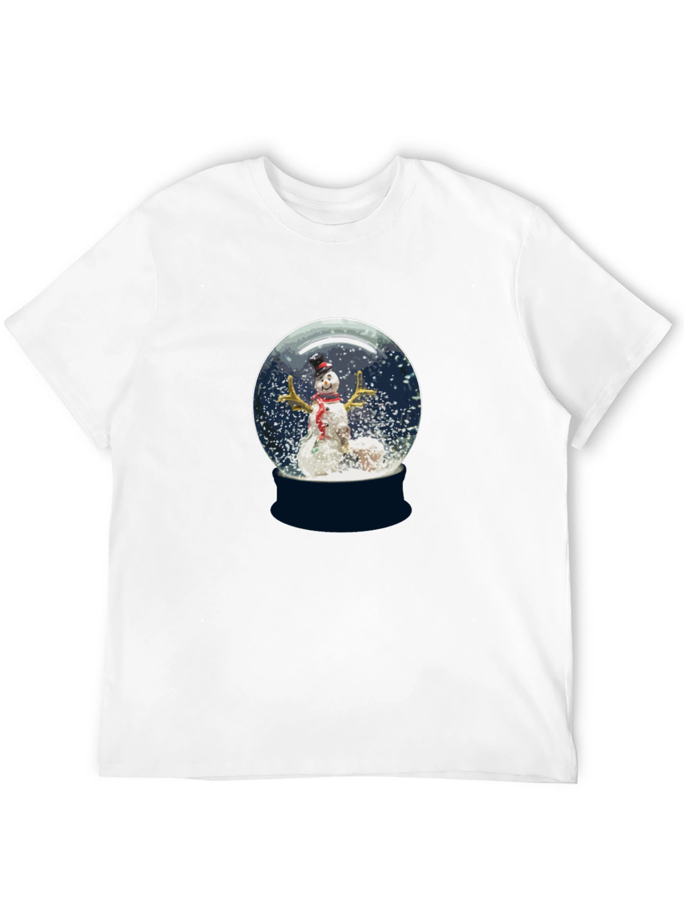 Snow Globe Snowman Graphic Tee