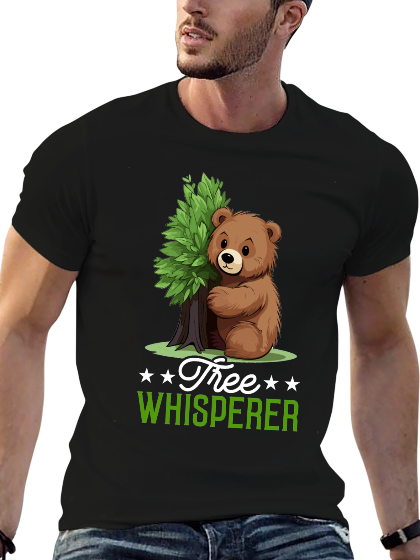 Tree Whisperer Bear T-Shirt