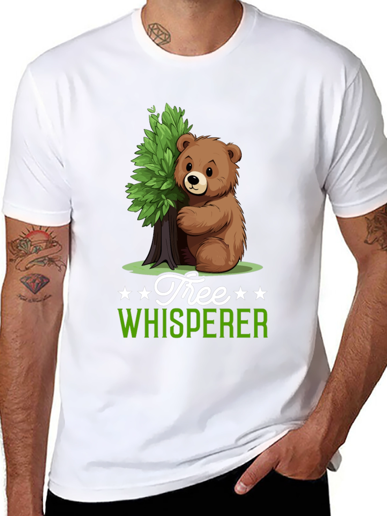 Tree Whisperer Bear T-Shirt