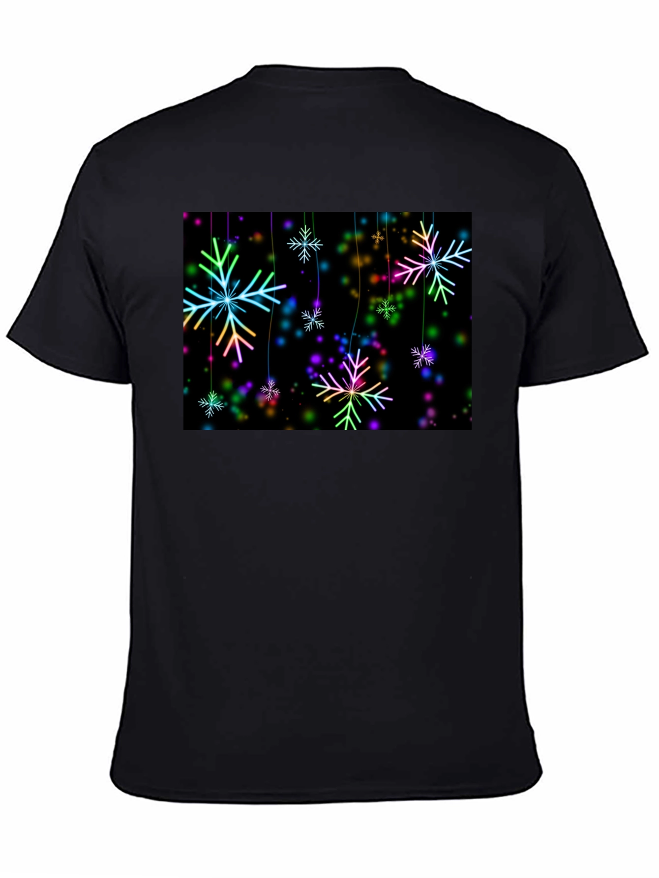 Neon Snowflake T-Shirt - Winter Holiday Tee