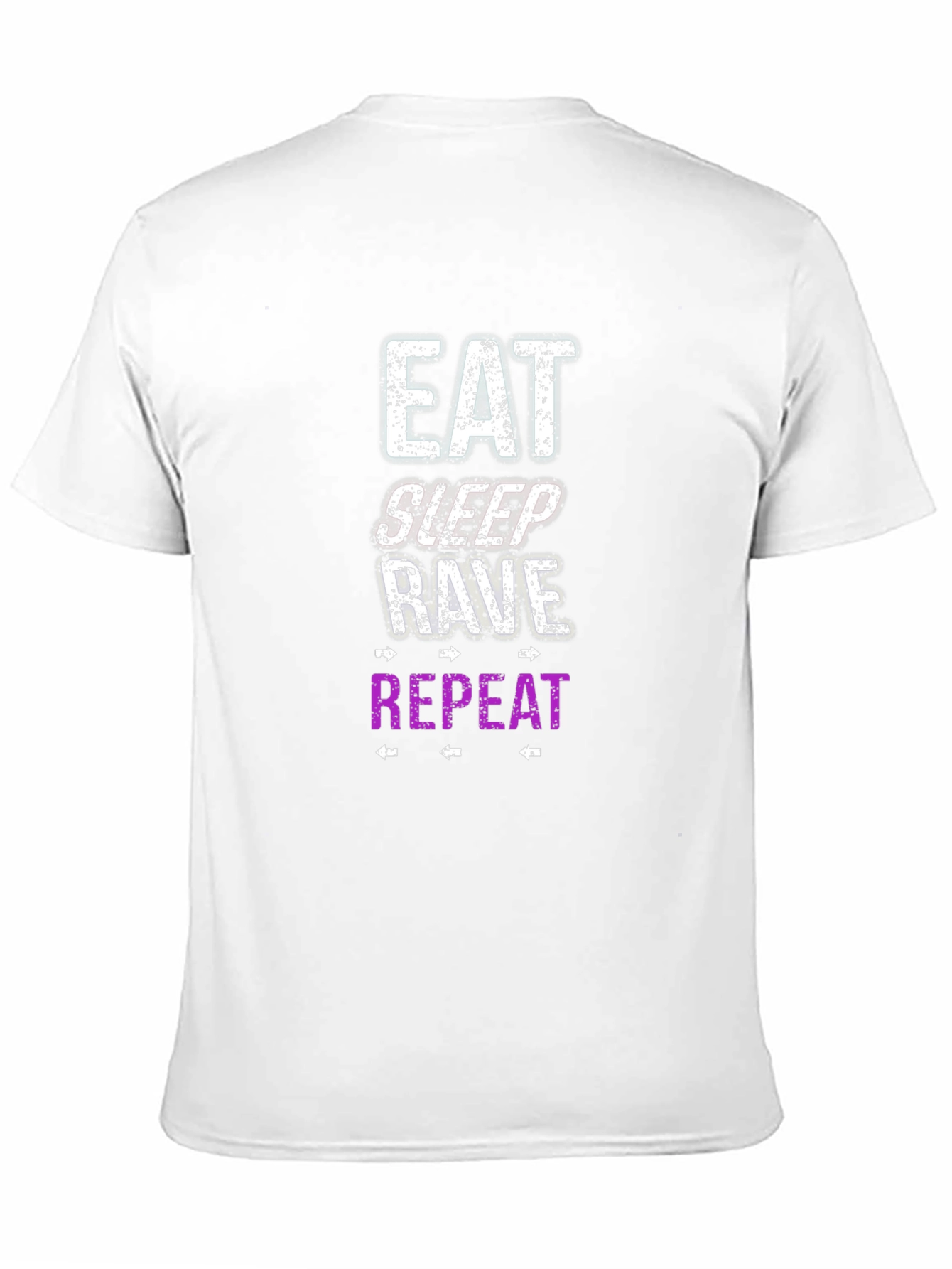 Eat Sleep Rave Repeat Graphic Tee - Party T-Shirt