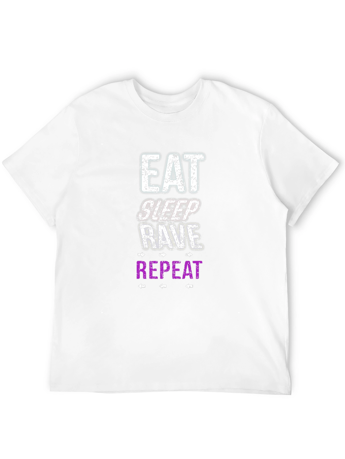 Eat Sleep Rave Repeat Graphic Tee - Party T-Shirt